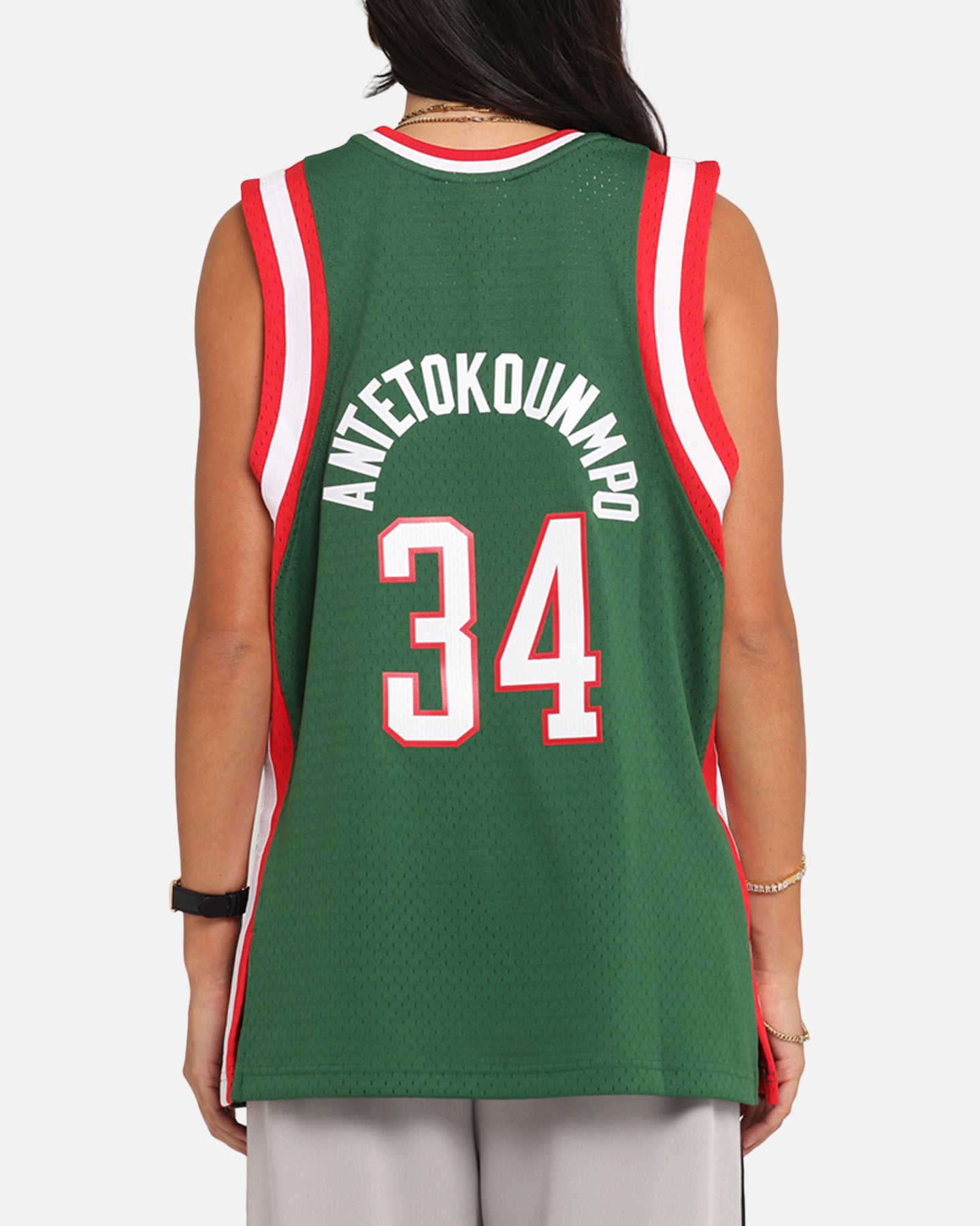 Mitchell & Ness Milwaukee Bucks Giannis Antetokounmpo Swing Jersey Dark Green、mySite、zt4zffjzw