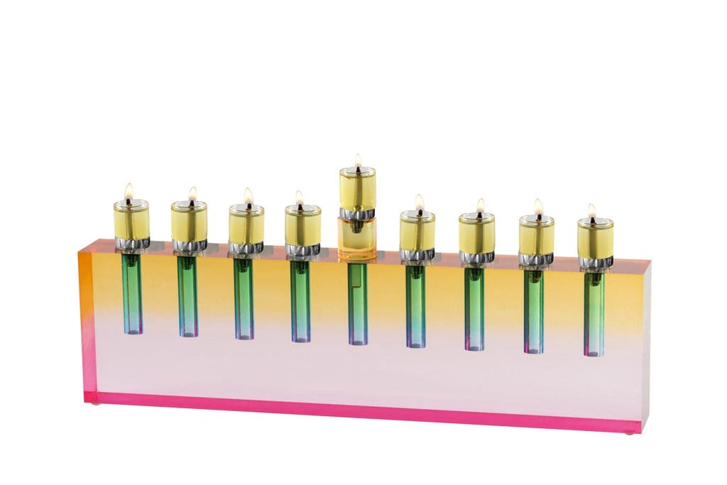 Acrylic Oil Menorah - (Choice of Colors)、mySite、topwebapps