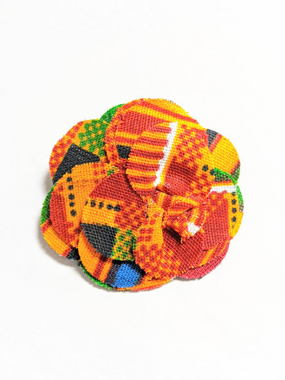 Kente African Print Lapel clip-DP3227LP3、mySite、solidvoid