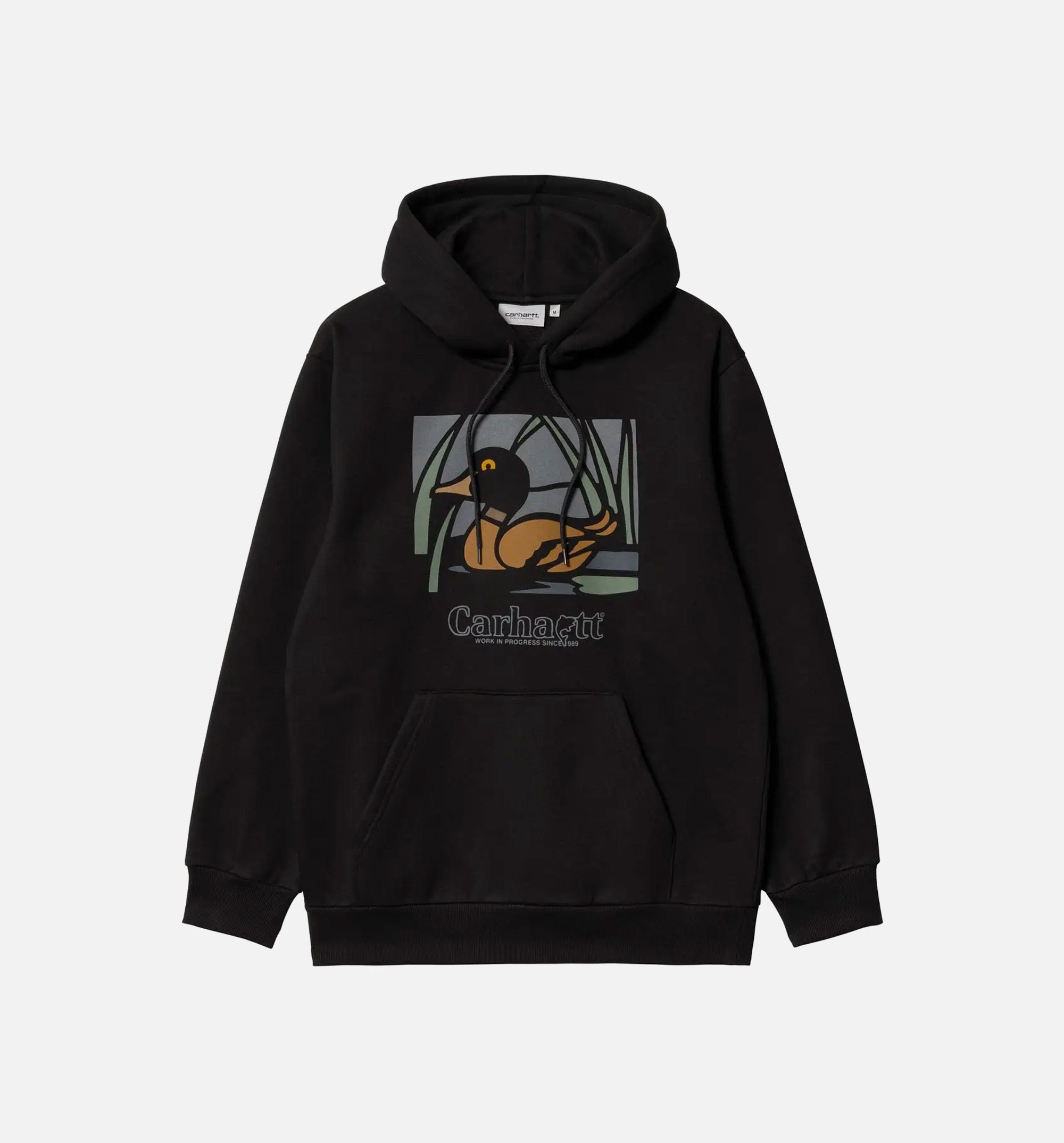 Hooded Duck Pond Mens Hoodie - Black、mySite、dreamappss