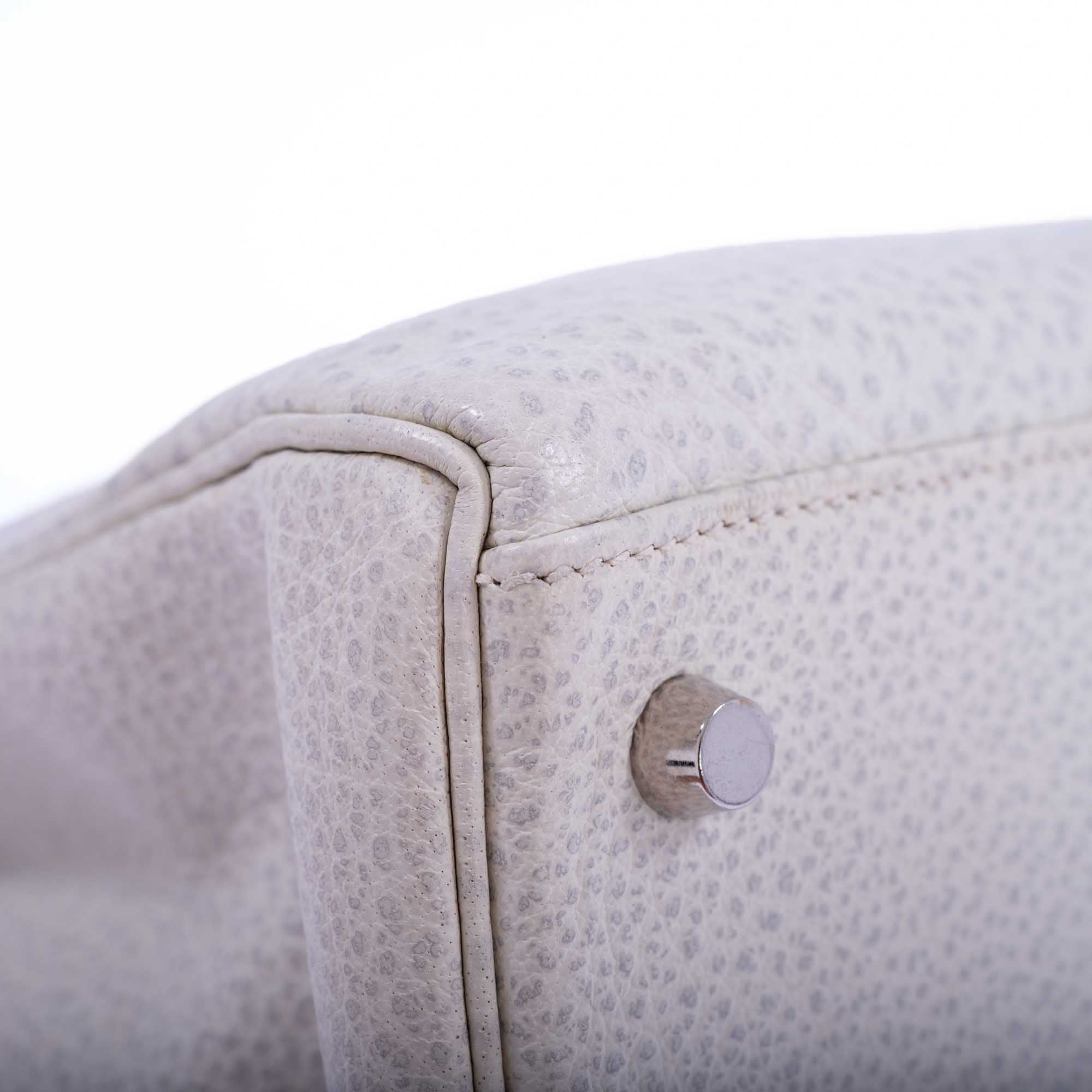 Hermès Kelly 35 Retourne White Dalmatian Buffalo Skipper Palladium Hardware、mySite、garminoutage.com