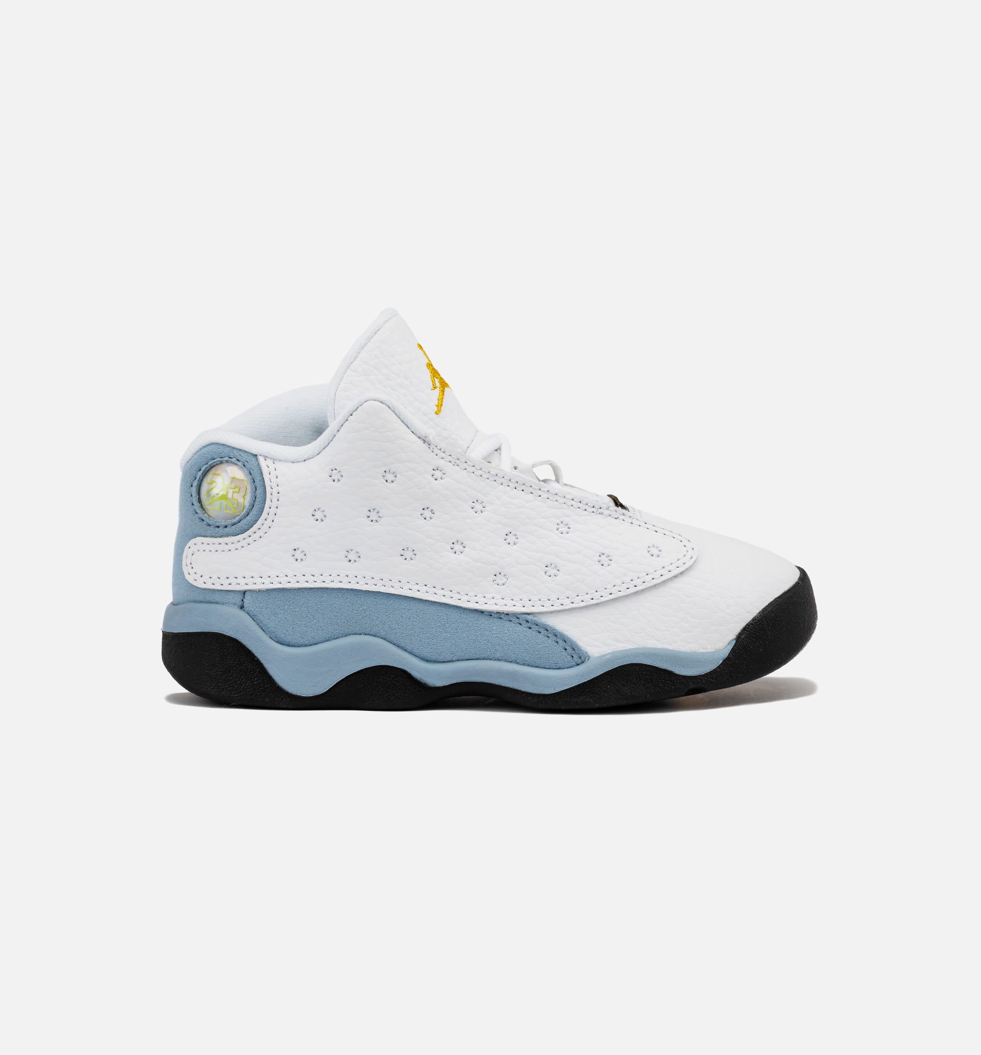 Air Jordan 13 Retro Blue Grey Infant Toddler Lifestyle Shoe - White/Yellow Ochre/Blue Grey/Black、mySite、dreamappss