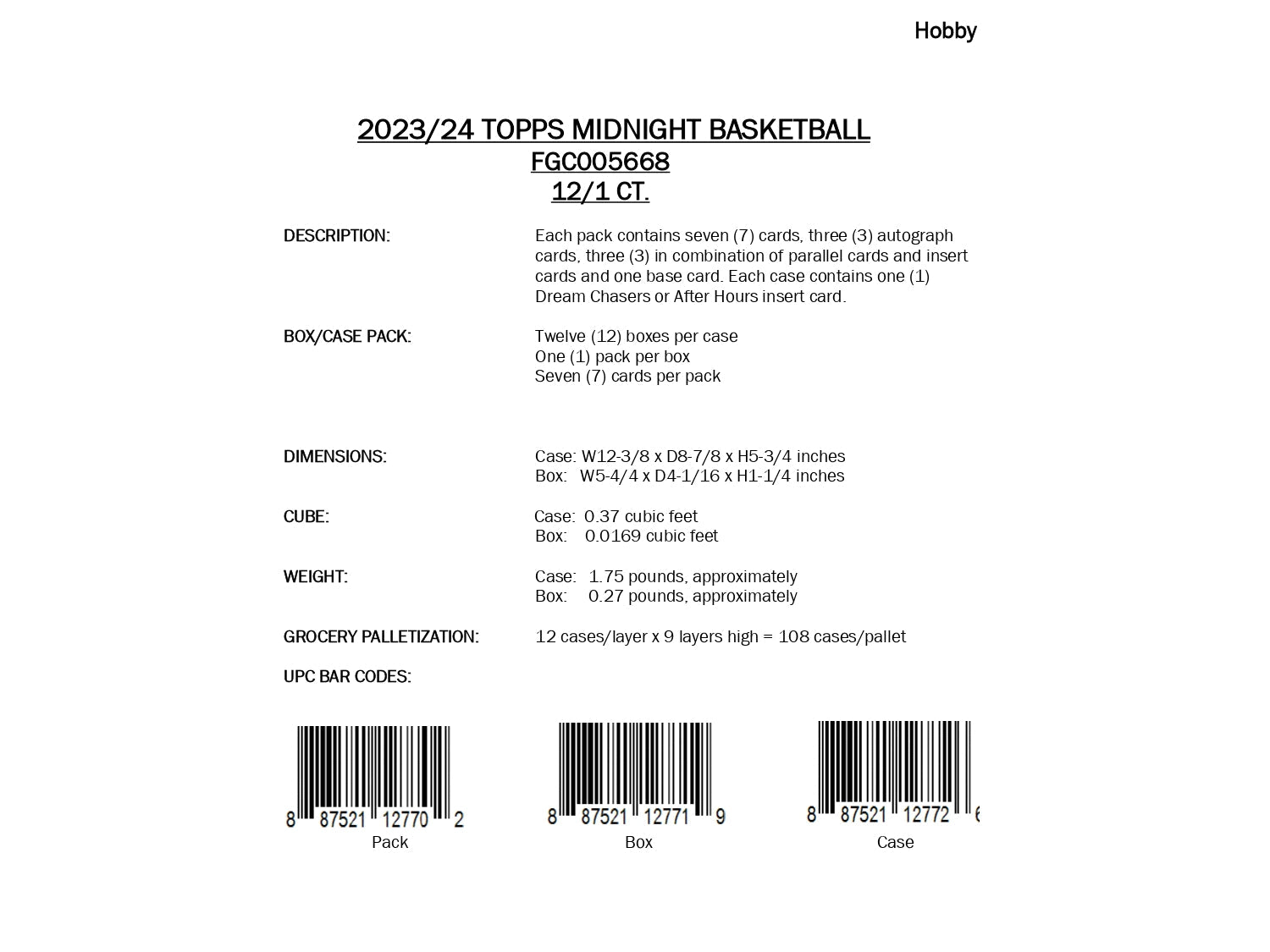 Topps Midnight Basketball 2023/24 - Hobby Box、mySite、waistdrama