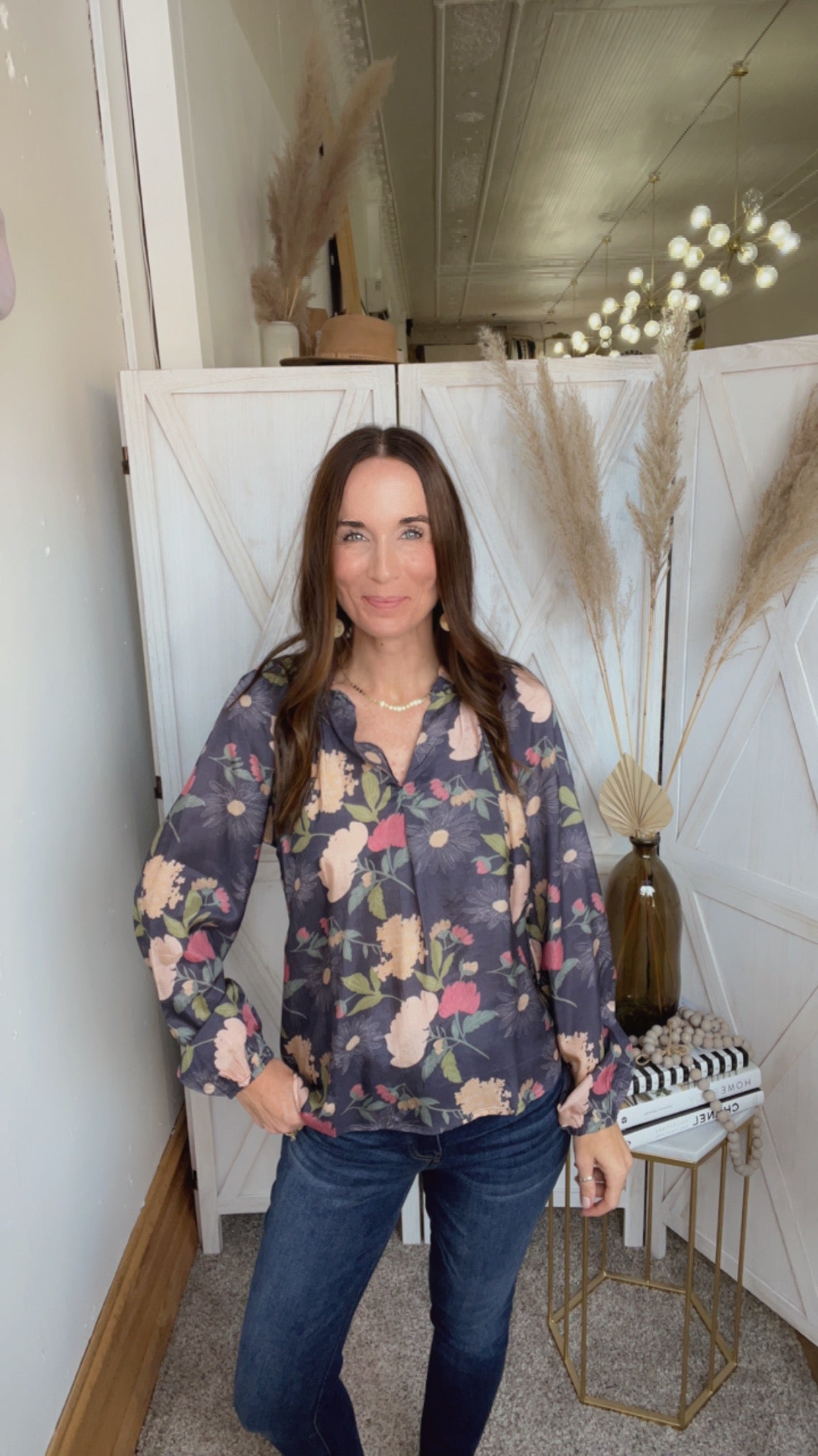 Gemma Floral Blouse、mySite、garagedoors4me