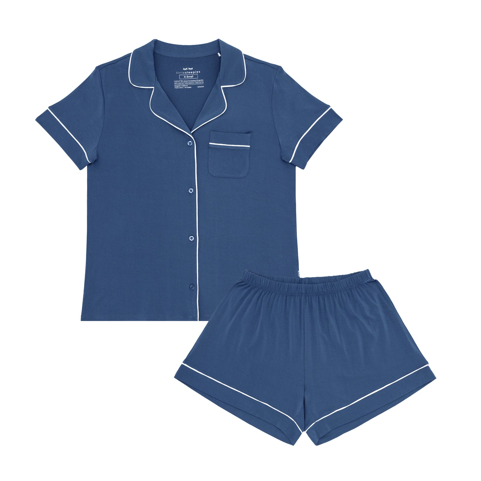 Indigo Women's Short Sleeve & Shorts Pajama Set、mySite、g9winljtr