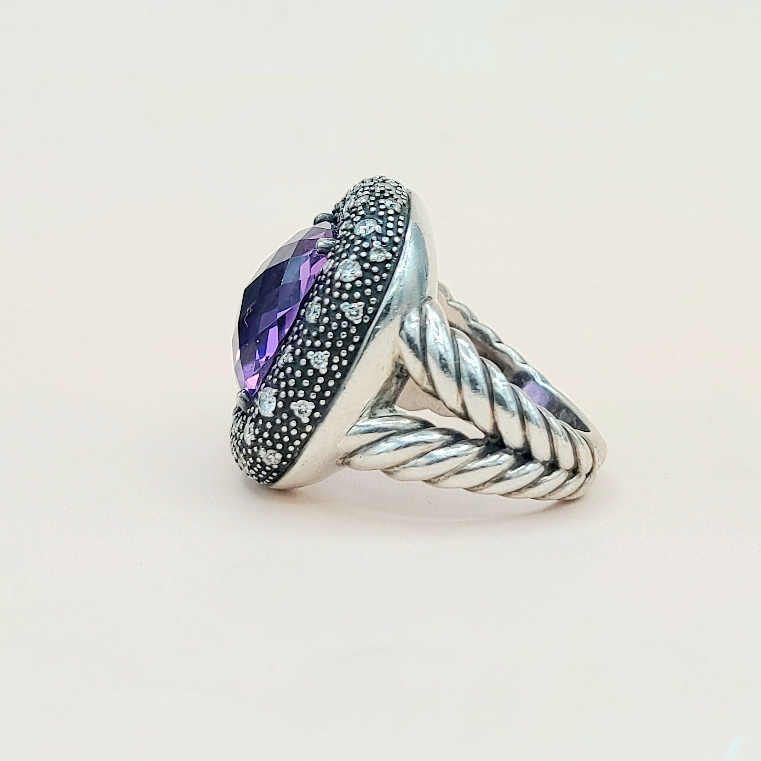 David Yurman Midnight M茅lange Ring Amethyst & Diamonds、mySite、hinf8tx79