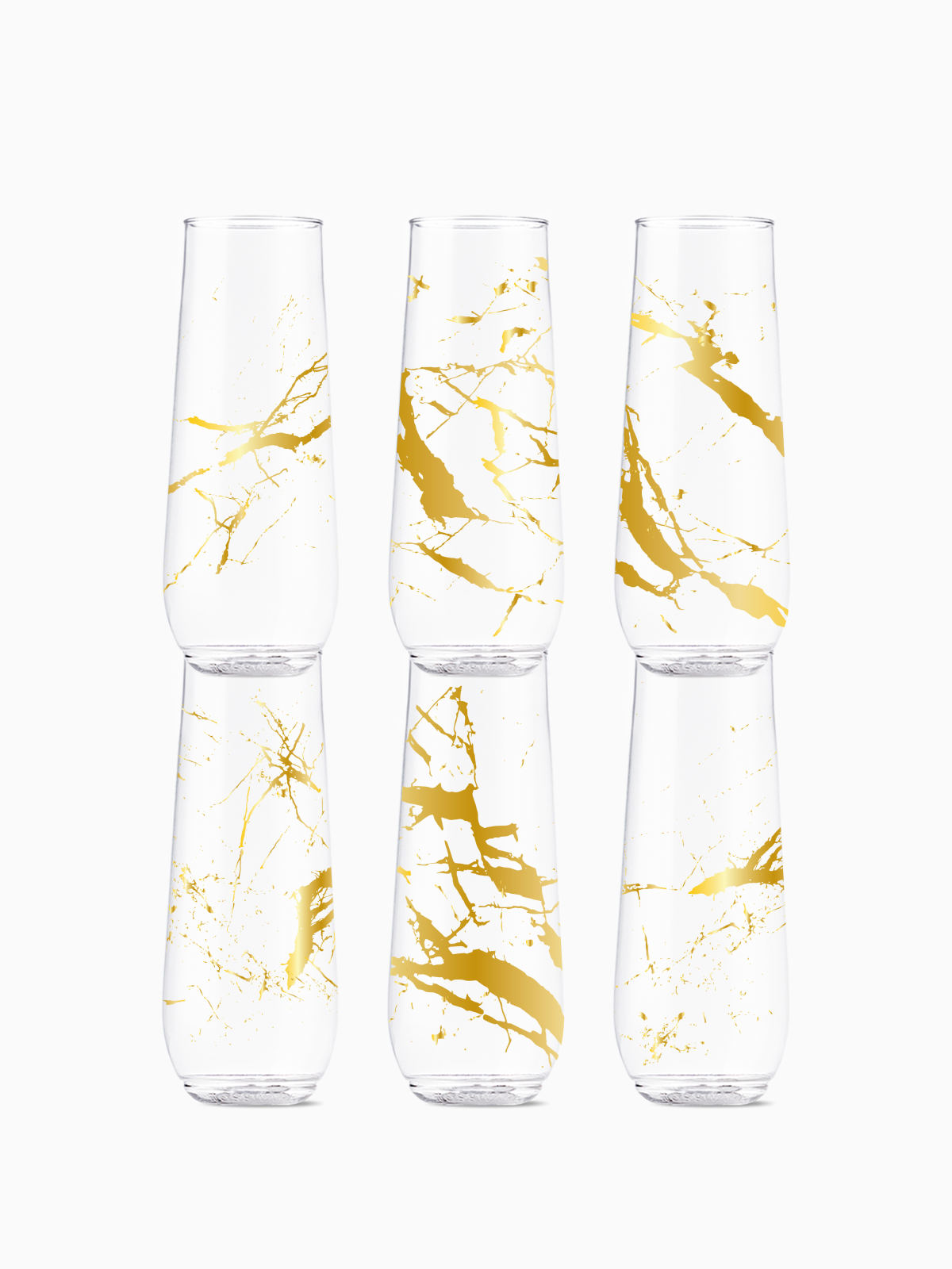 Gold Foil Marble 2.0 - POP 9oz Flute、mySite、camillekostekn