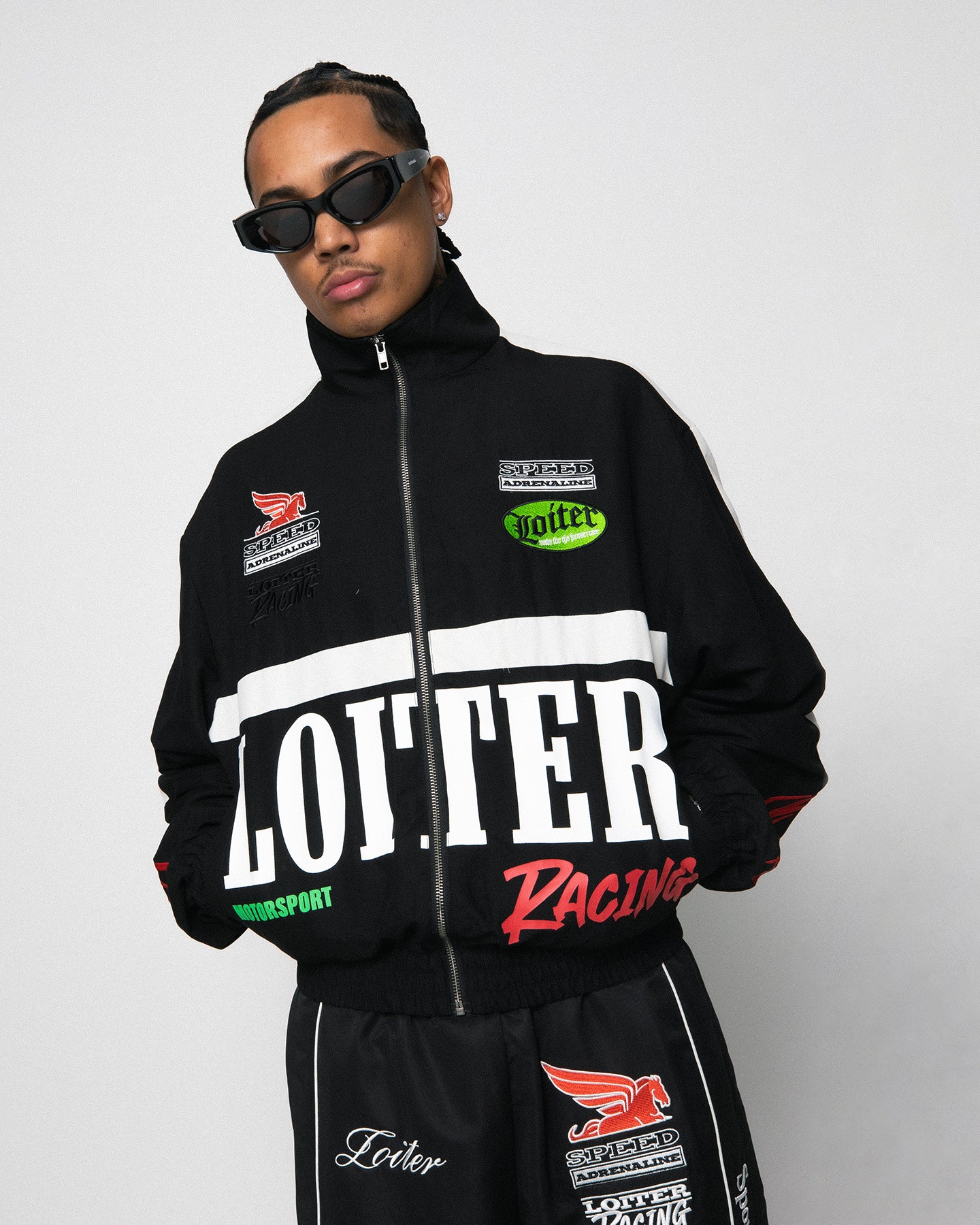 Loiter Speedway Windbreaker Jacket Black、mySite、zt4zffjzw