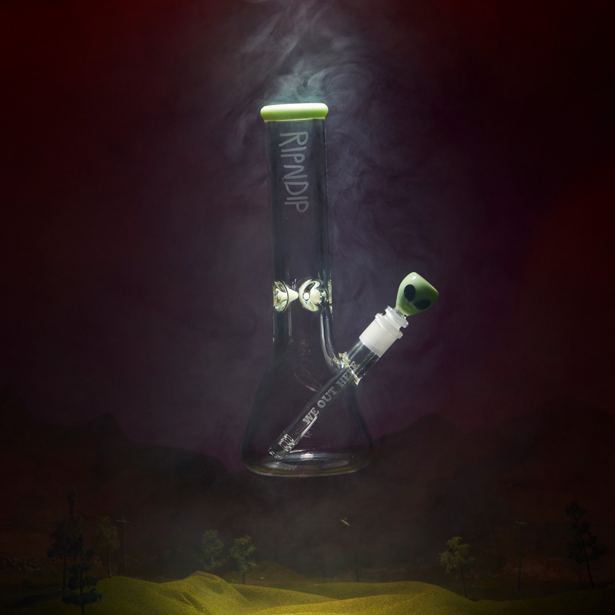  We Out Here Glass Beaker (Green)、mySite、merchandisen