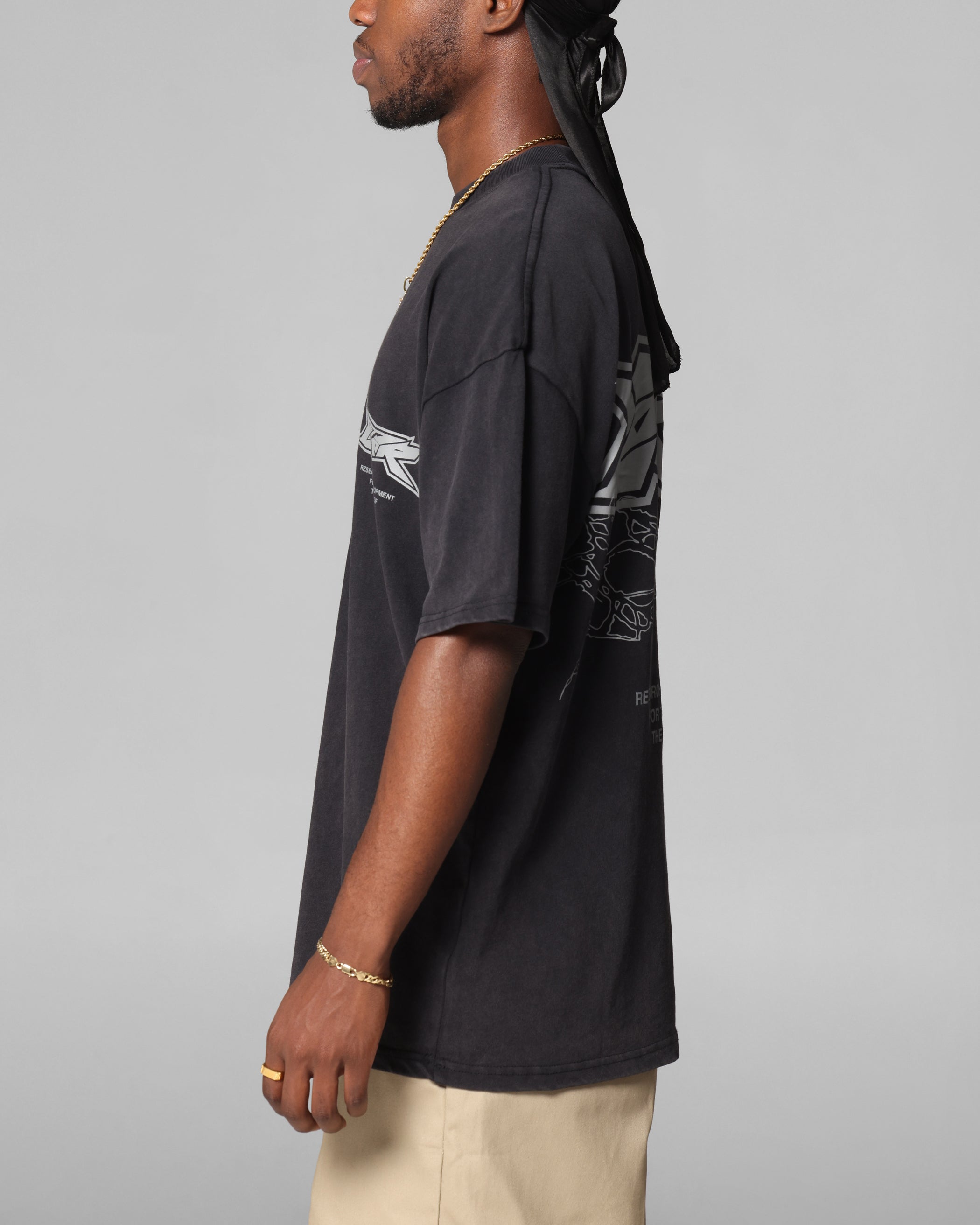 Loiter Runway T-Shirt Black Acidwash、mySite、zt4zffjzw