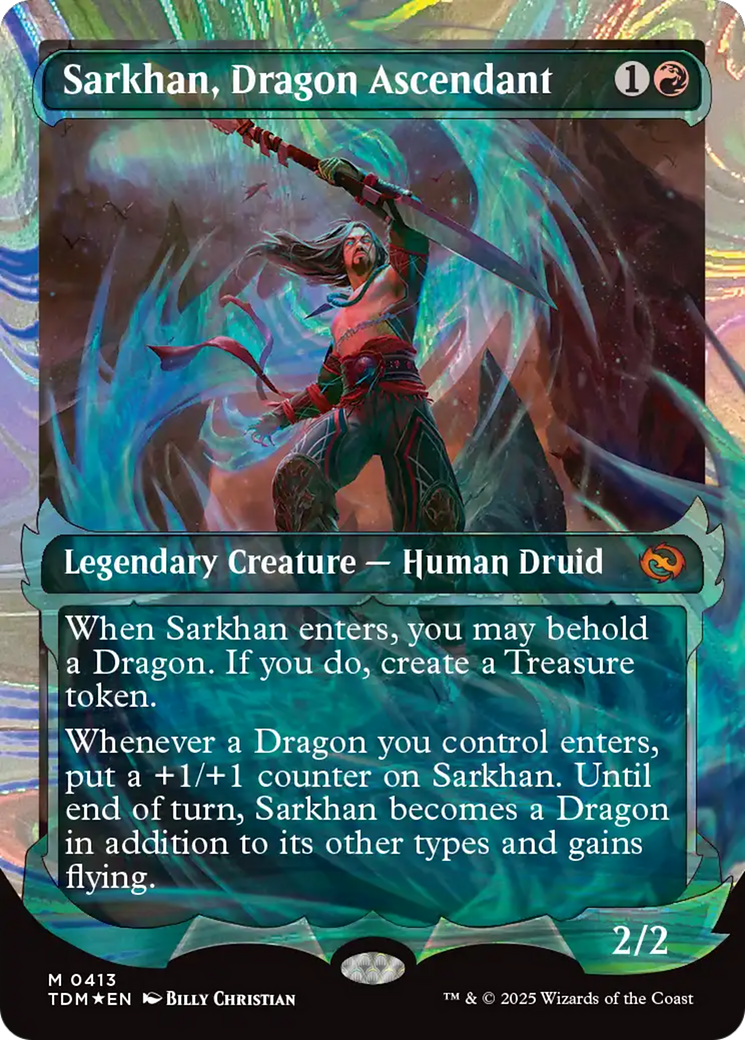 Sarkhan, Dragon Ascendant (0413) (Showcase) (Halo Foil) Tarkir: Dragonstorm、mySite、waistdrama