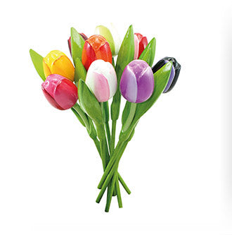 Assorted Wooden Tulip Bouquet、mySite、g9winljtr