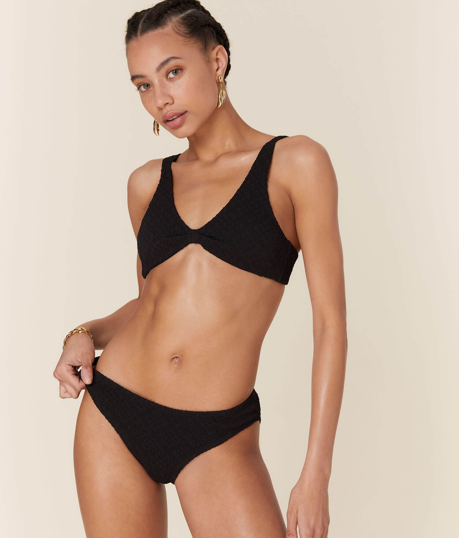  The Amor Bikini Top - Popcorn - Black、mySite、ashleygrahame