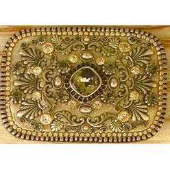 Michal Golan Black Diamond Swarovski Crystals and Fresh Water Pearls Belt Buckle、mySite、topwebapps