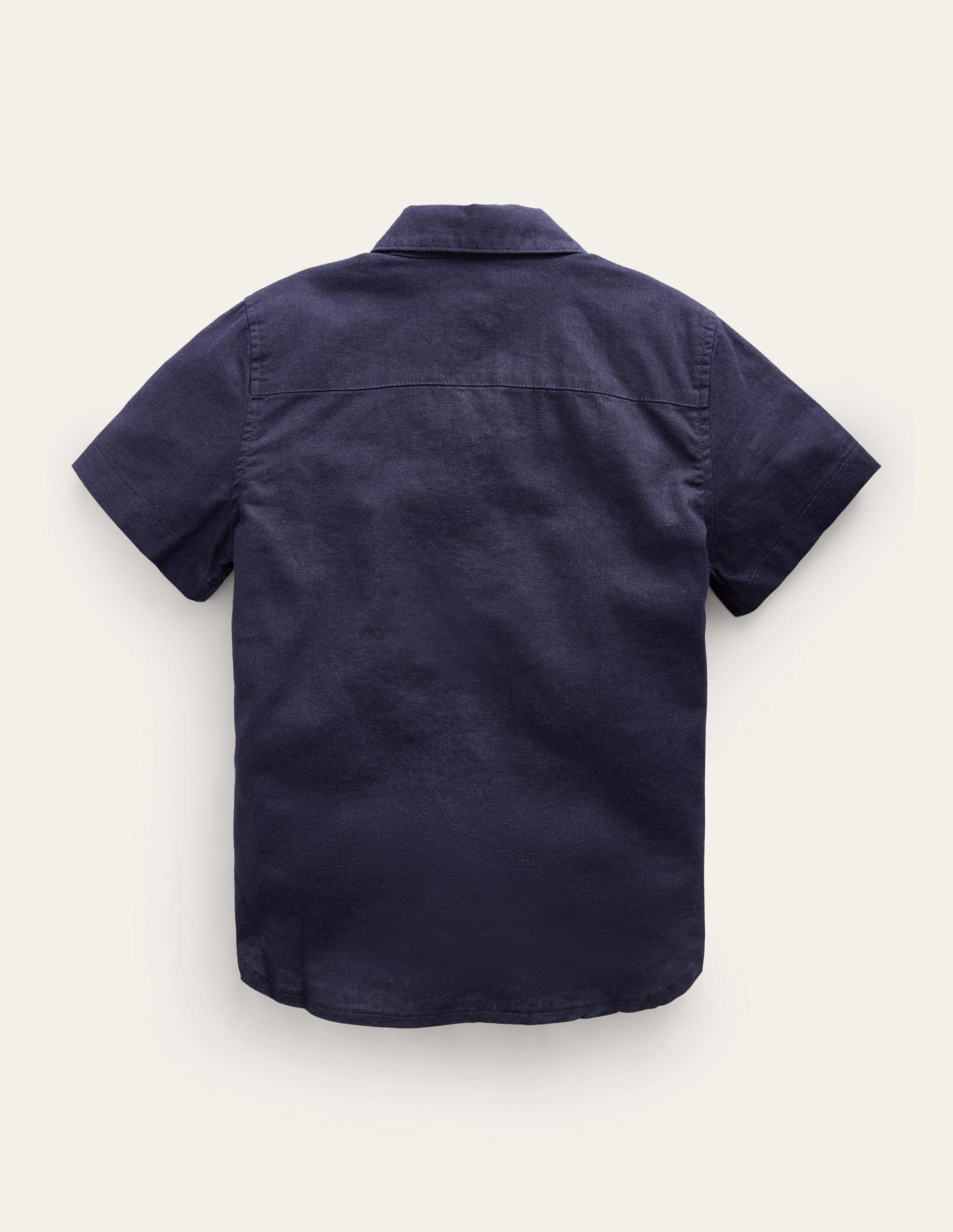  Cotton Linen Shirt-Navy、mySite、ashleygrahame