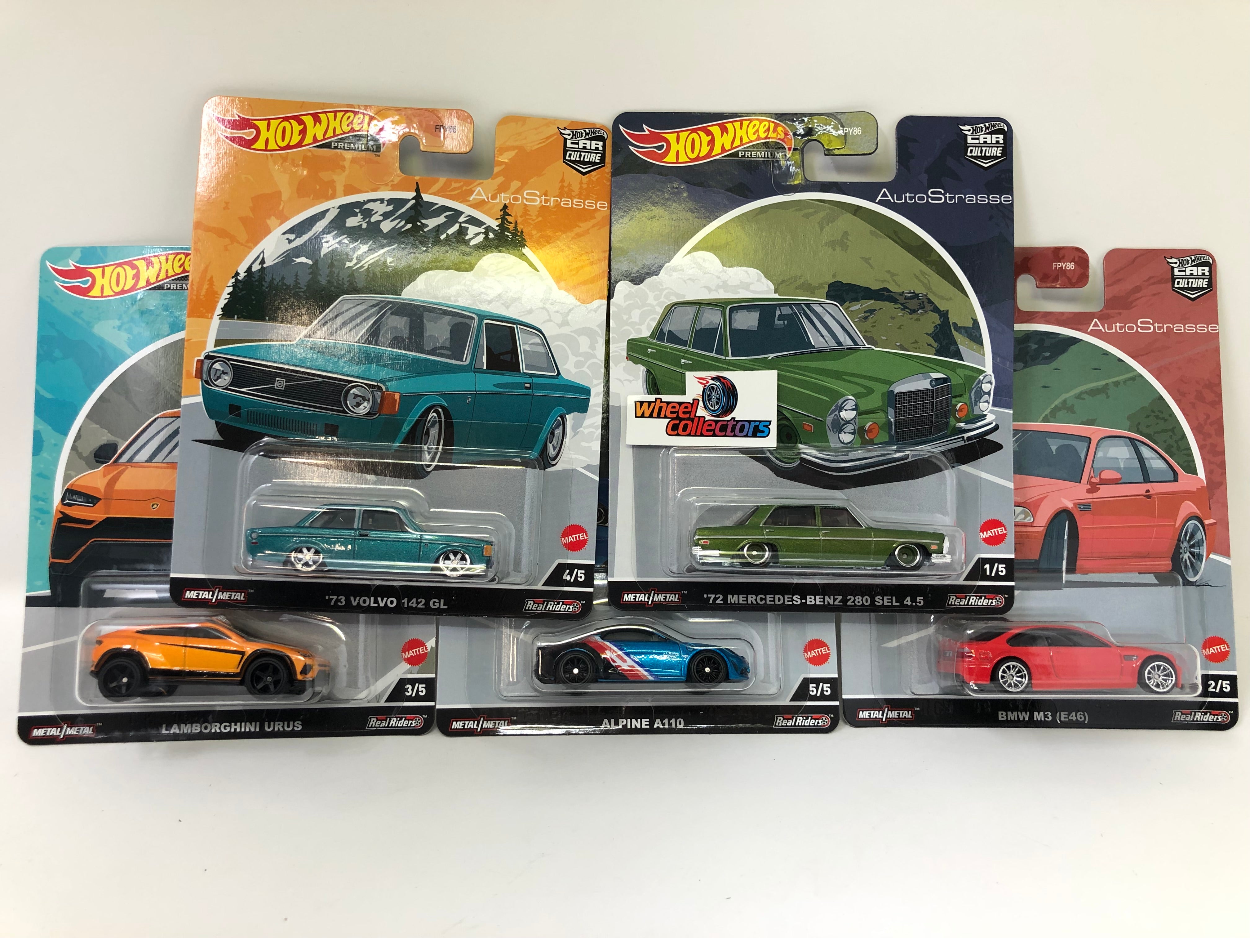 Auto Strasse Complete 5 Car Set * 2022 Hot Wheels Car Culture Case Q、mySite、hgirdovlk