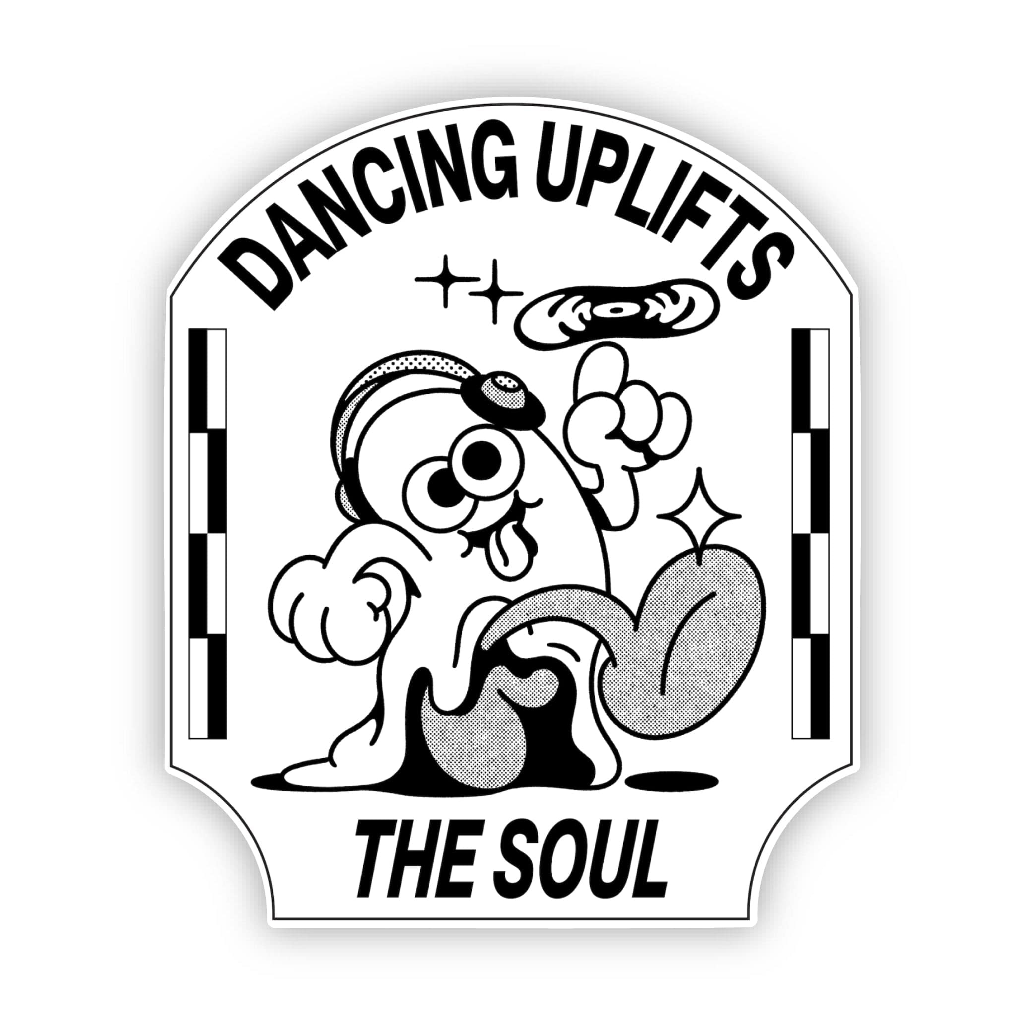  Dancing uplifts the soul Inspirational Sticker、mySite、ghnorth