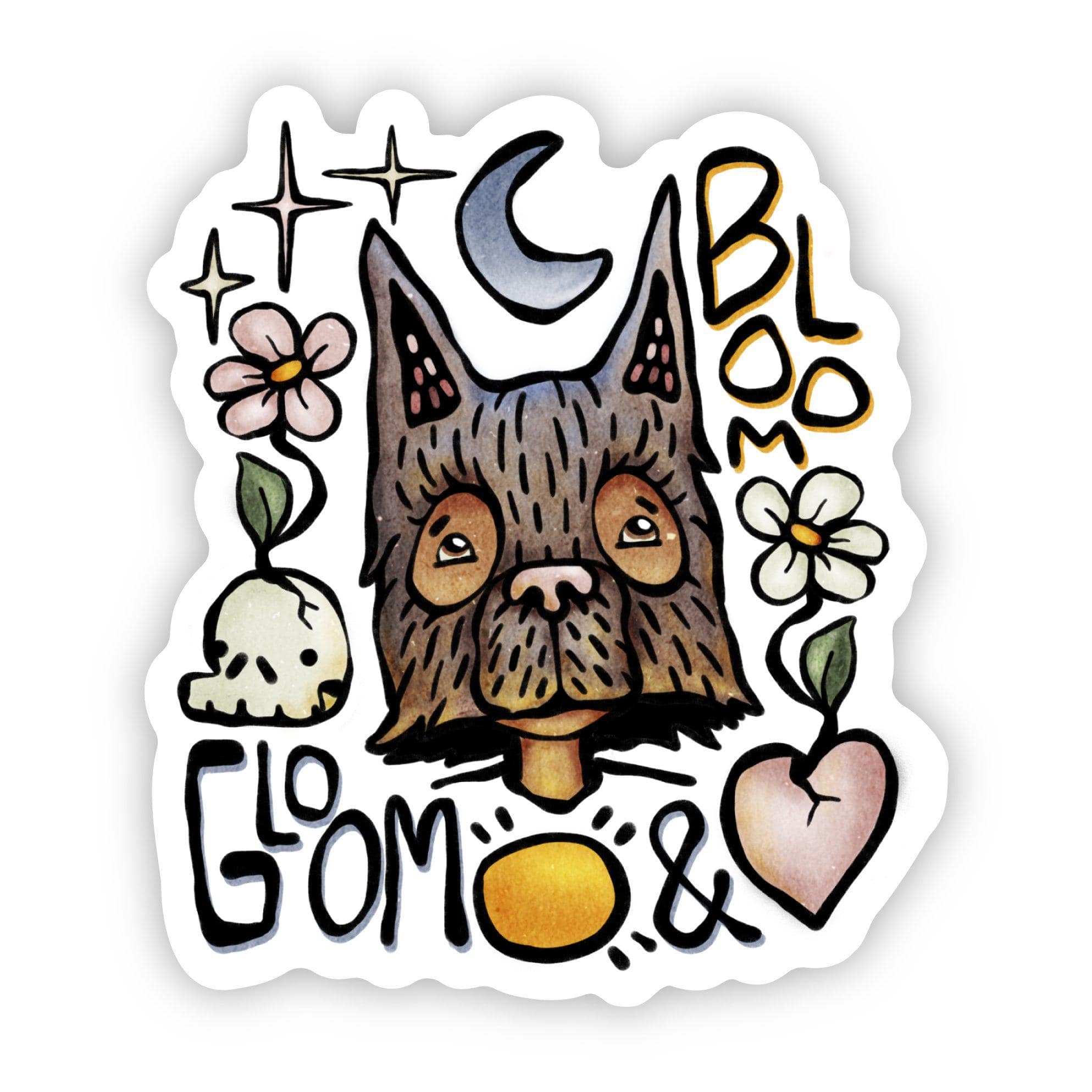  Wolf Boy Gloom and Bloom Sticker、mySite、elrpsem3k