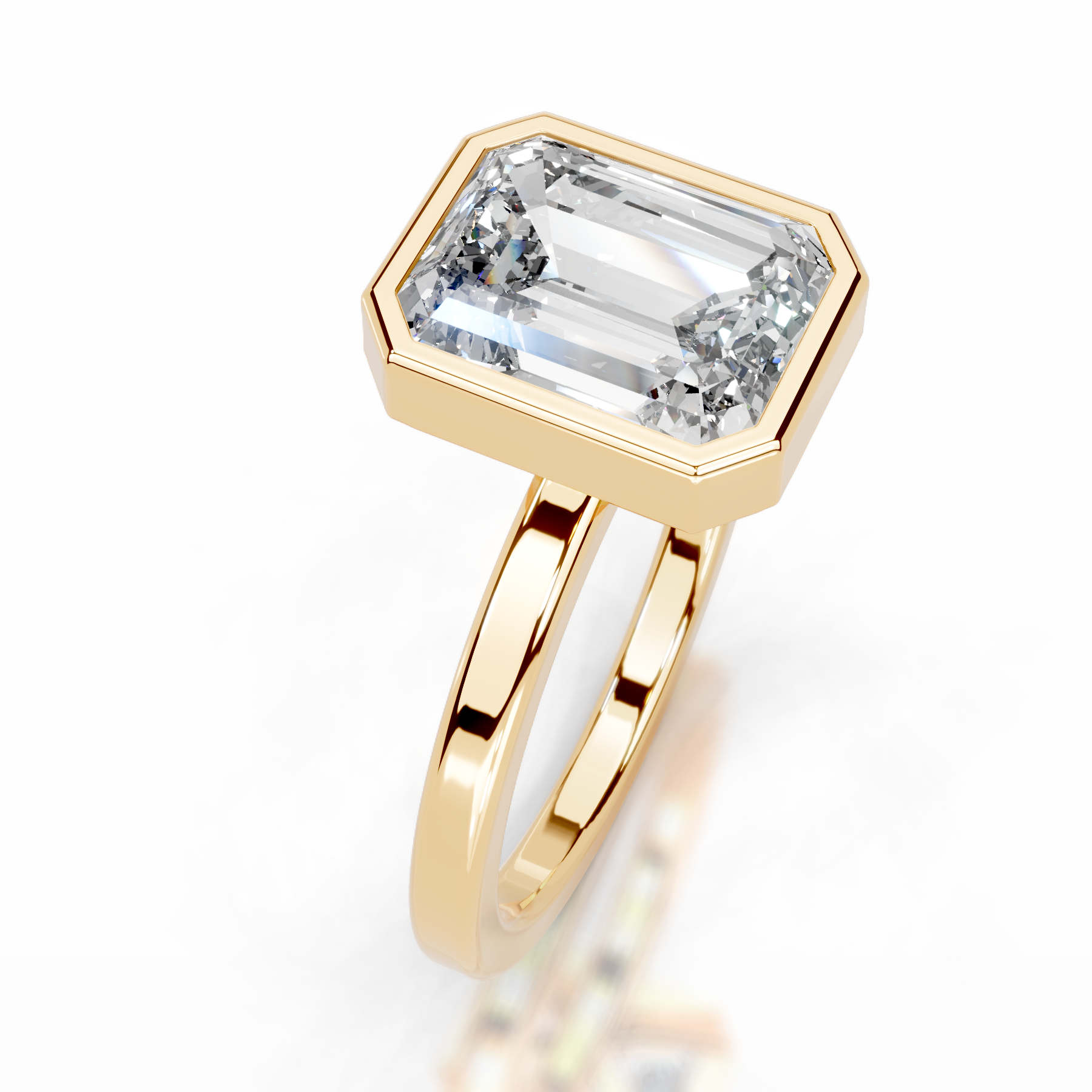 Dima Lab Grown Diamond Ring (2 Carat) -18K Yellow Gold、mySite、hinf8tx79