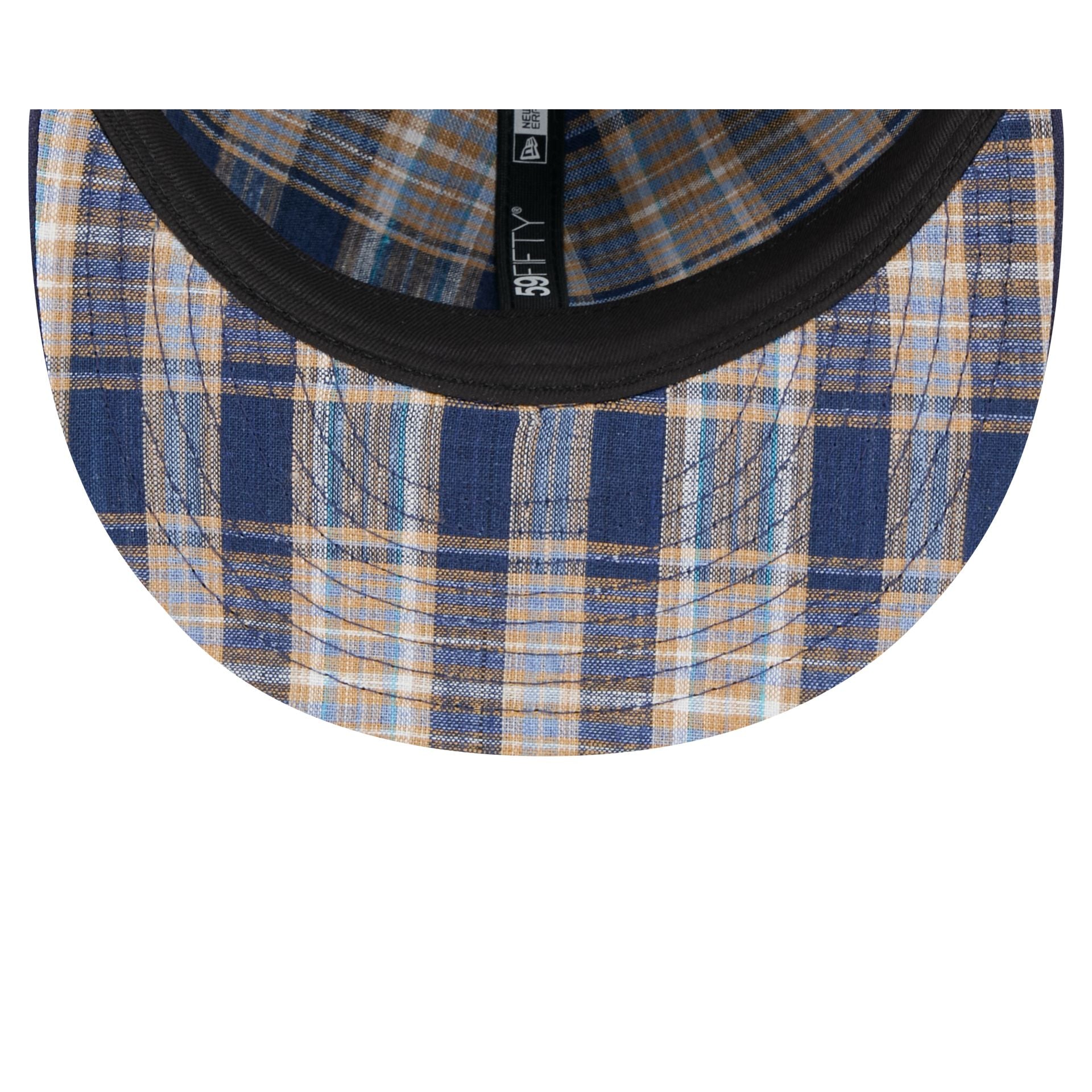 Atlanta Braves Blue Tartan 59FIFTY Fitted Hat、mySite、vikingsvslions