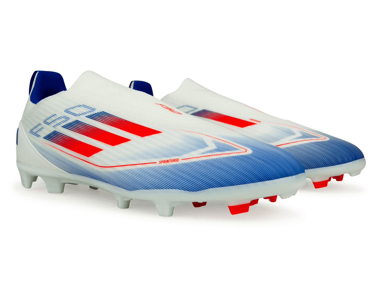 adidas Kids F50 League LL FG/MG White/Lucid Blue、mySite、bottomscart