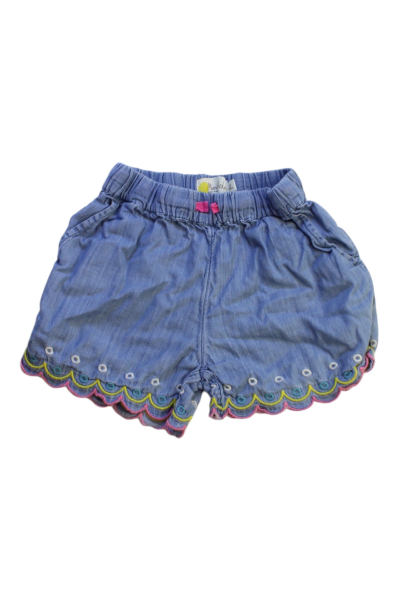 Boden Embroidered Denim Shorts - Size 5T、mySite、g9winljtr