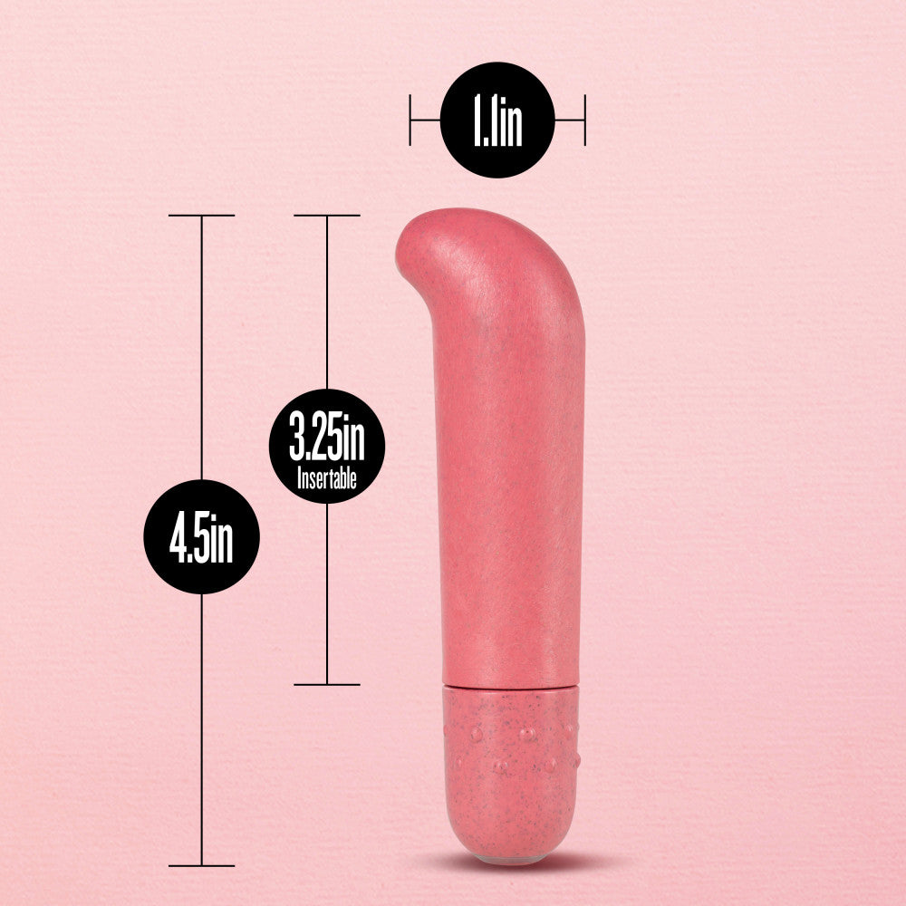 Gaia® By Blush | Eco G Spot Vibe: Plant-Based 4 Curved Waterproof Vibrator in Coral - Made from Sustainable BioFeel™、mySite、bottomscart