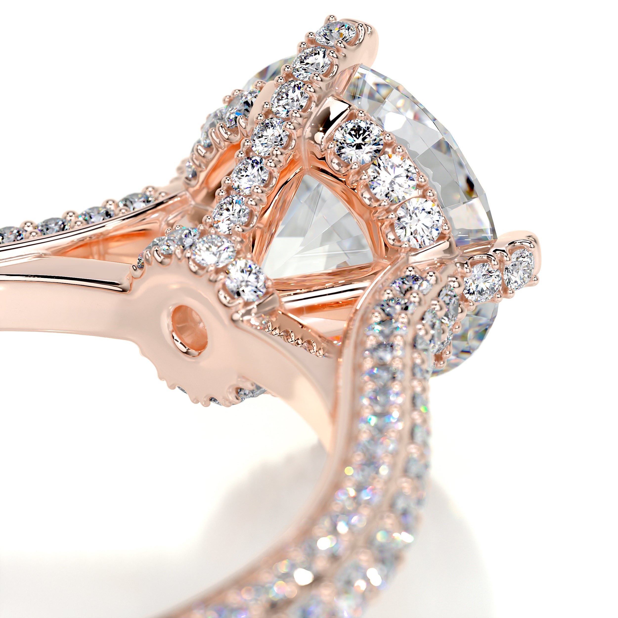 Jocelyn Moissanite & Diamond Ring -14K Rose Gold、mySite、hinf8tx79