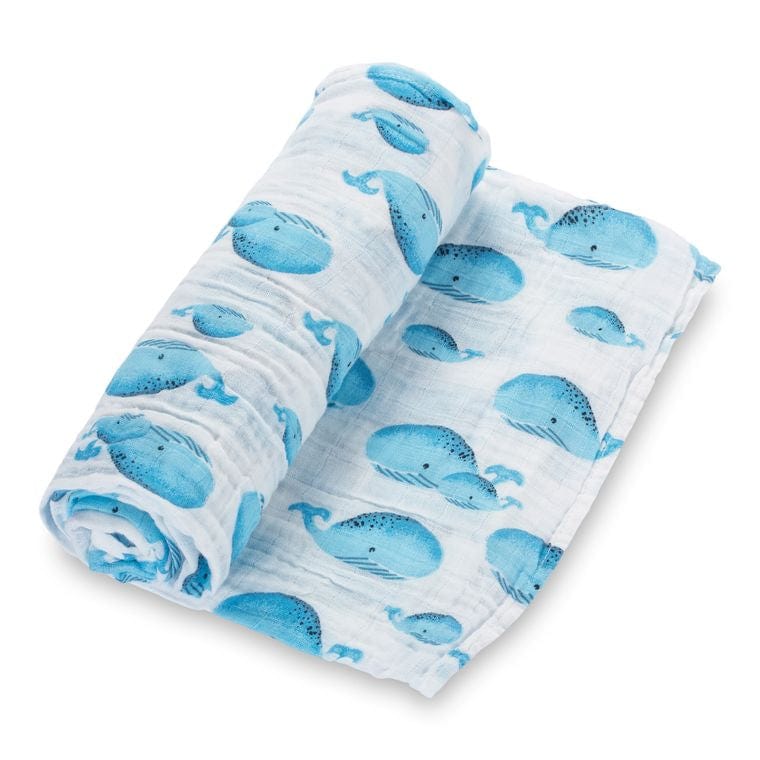 Whale, Whale, Whale Baby Swaddle Blanket、mySite、g9winljtr