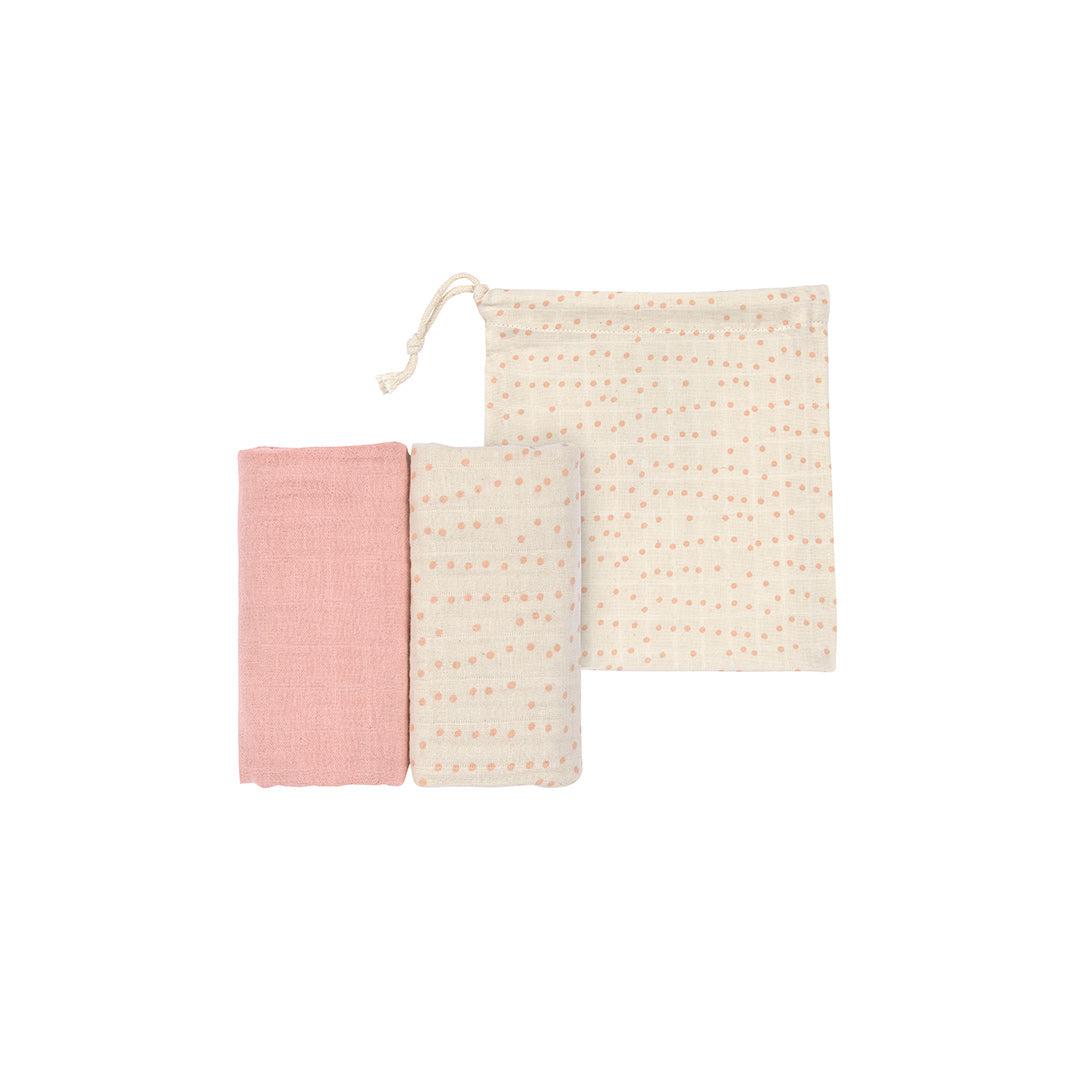  Lassig Swaddle + Burp Blankets - 2 Pack - Rose、mySite、merchandisen