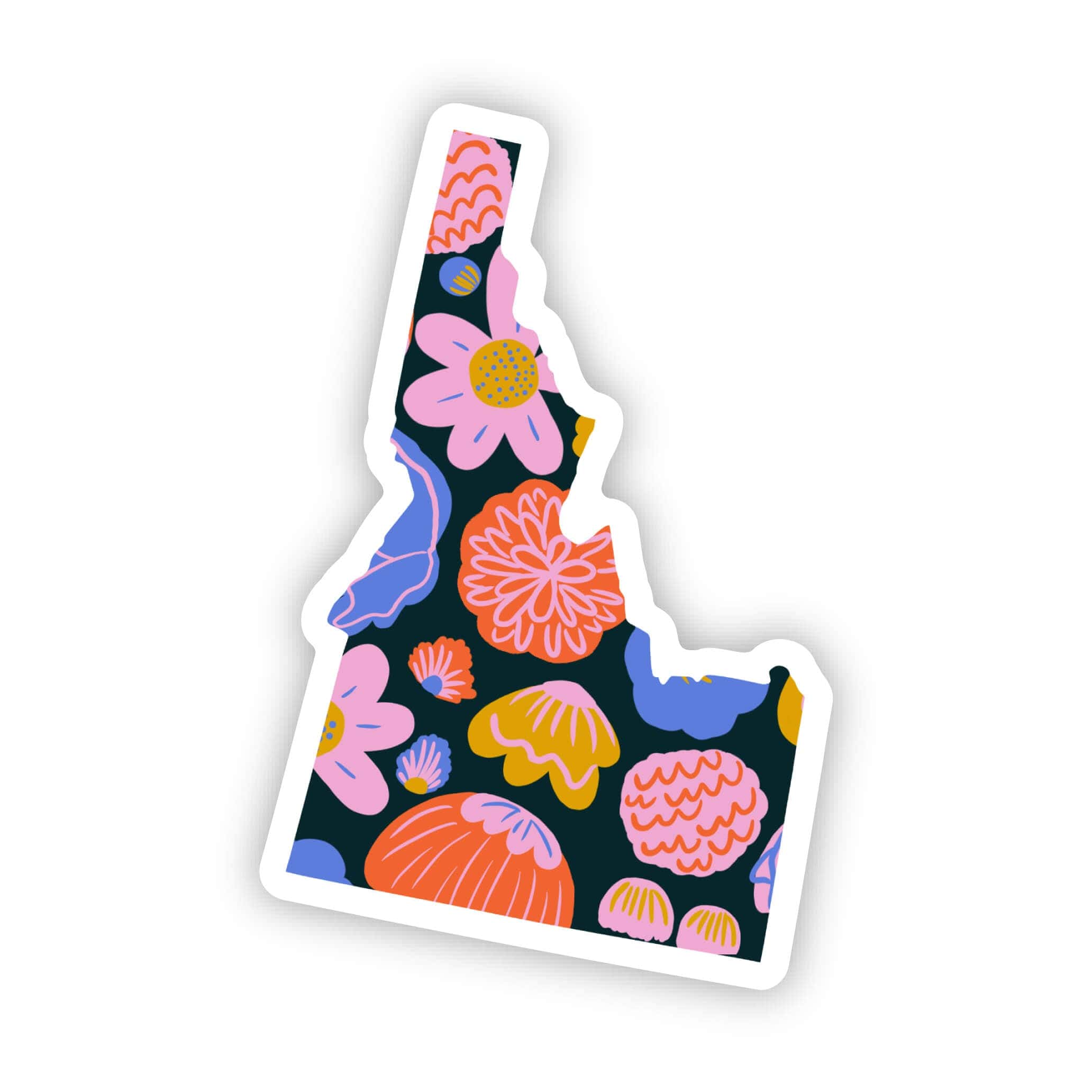  Idaho Sticker - Colorful Flower、mySite、ghnorth