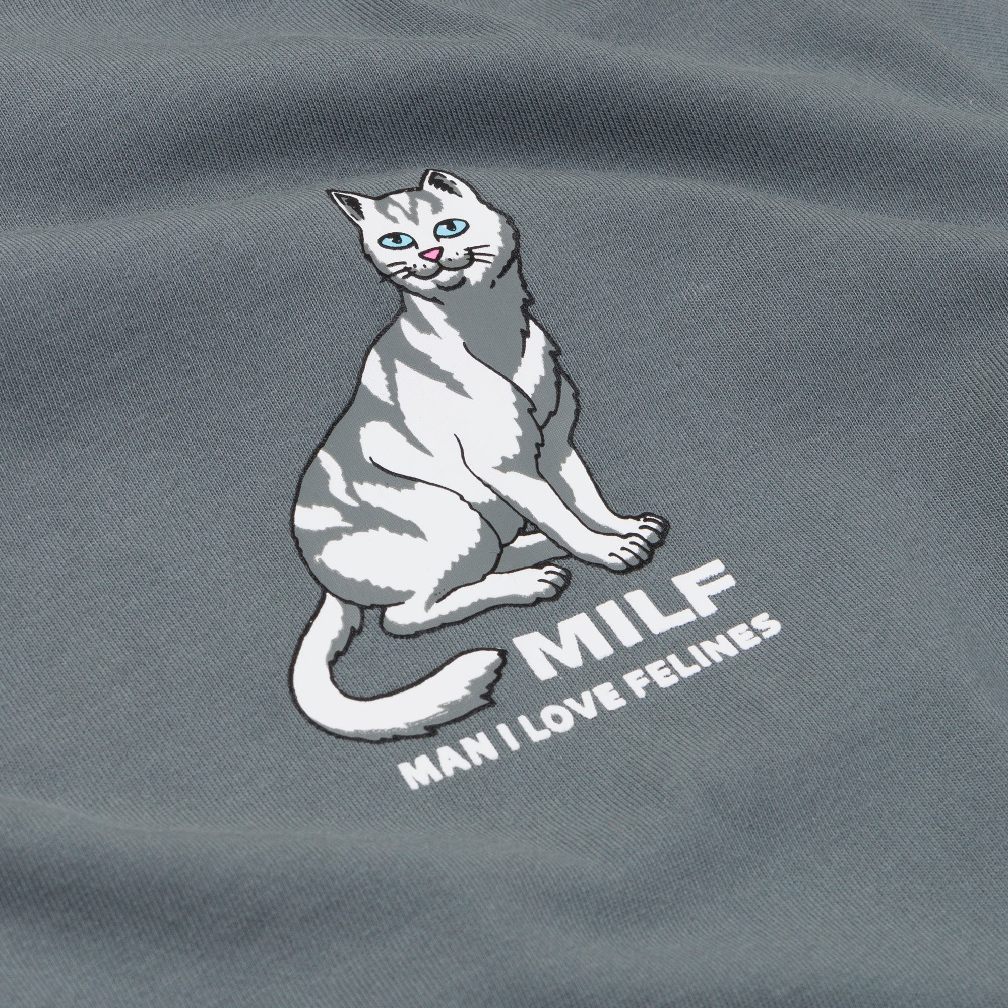  Man I Love Felines Tee (Charcoal)、mySite、merchandisen