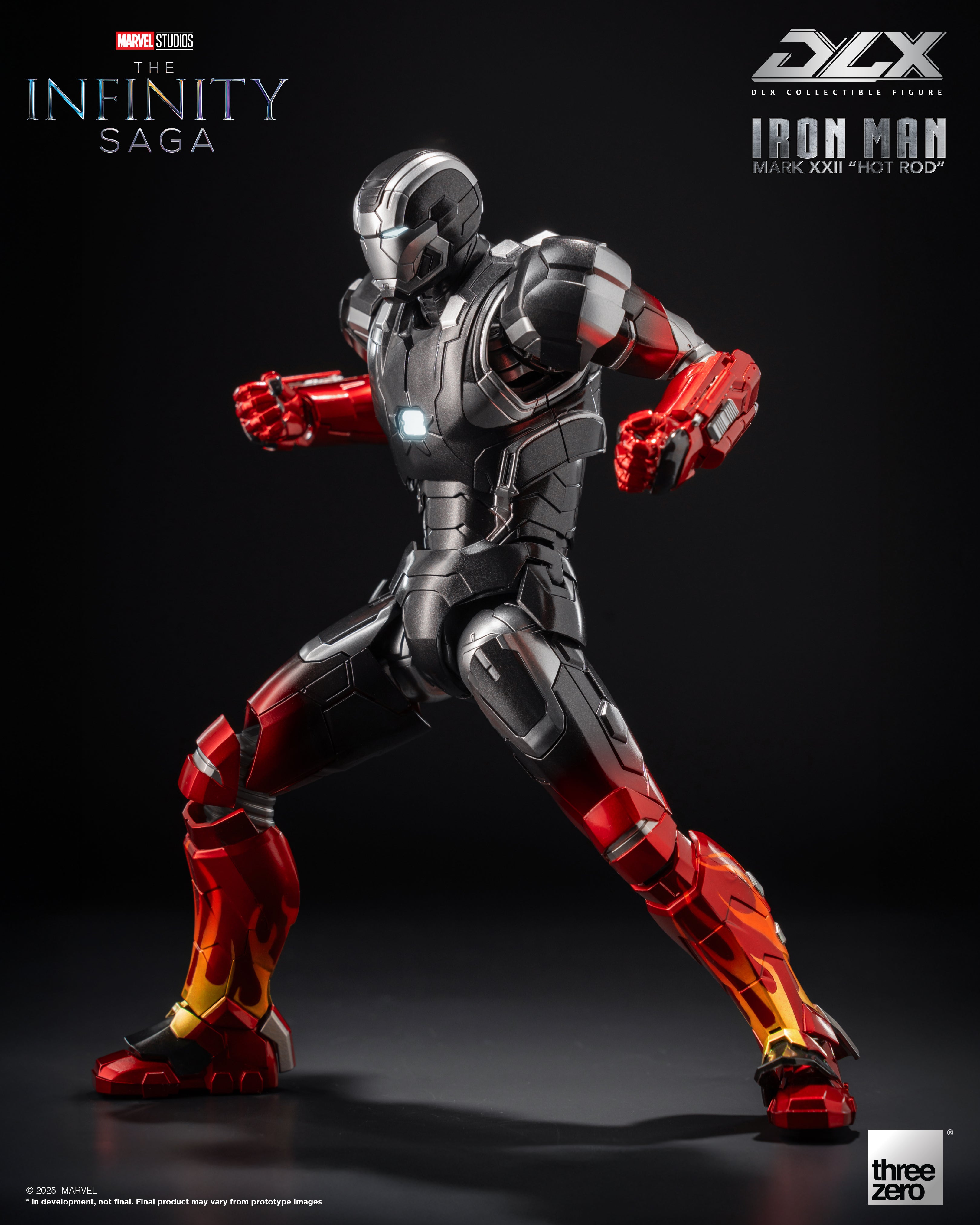 Threezero Marvel: The Infinity Saga DLX Iron Man Mark 22 (Hot Rod) 1/12 Scale Action Figure、mySite、hgirdovlk
