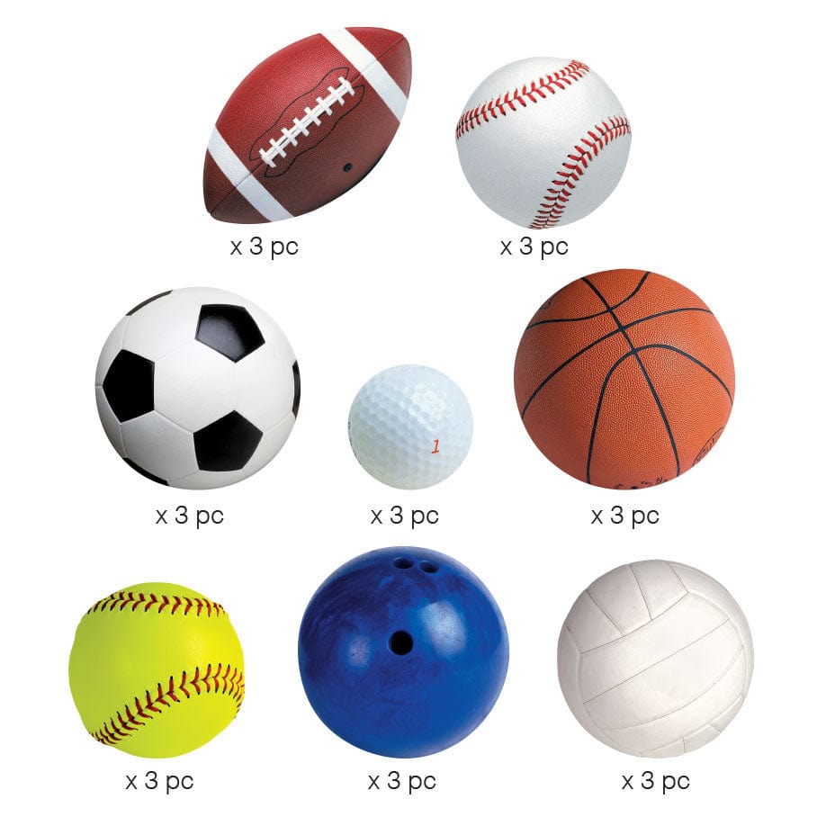 Die Cut Scrapbook Sticker Pack - Sports Balls、mySite、ghnorth