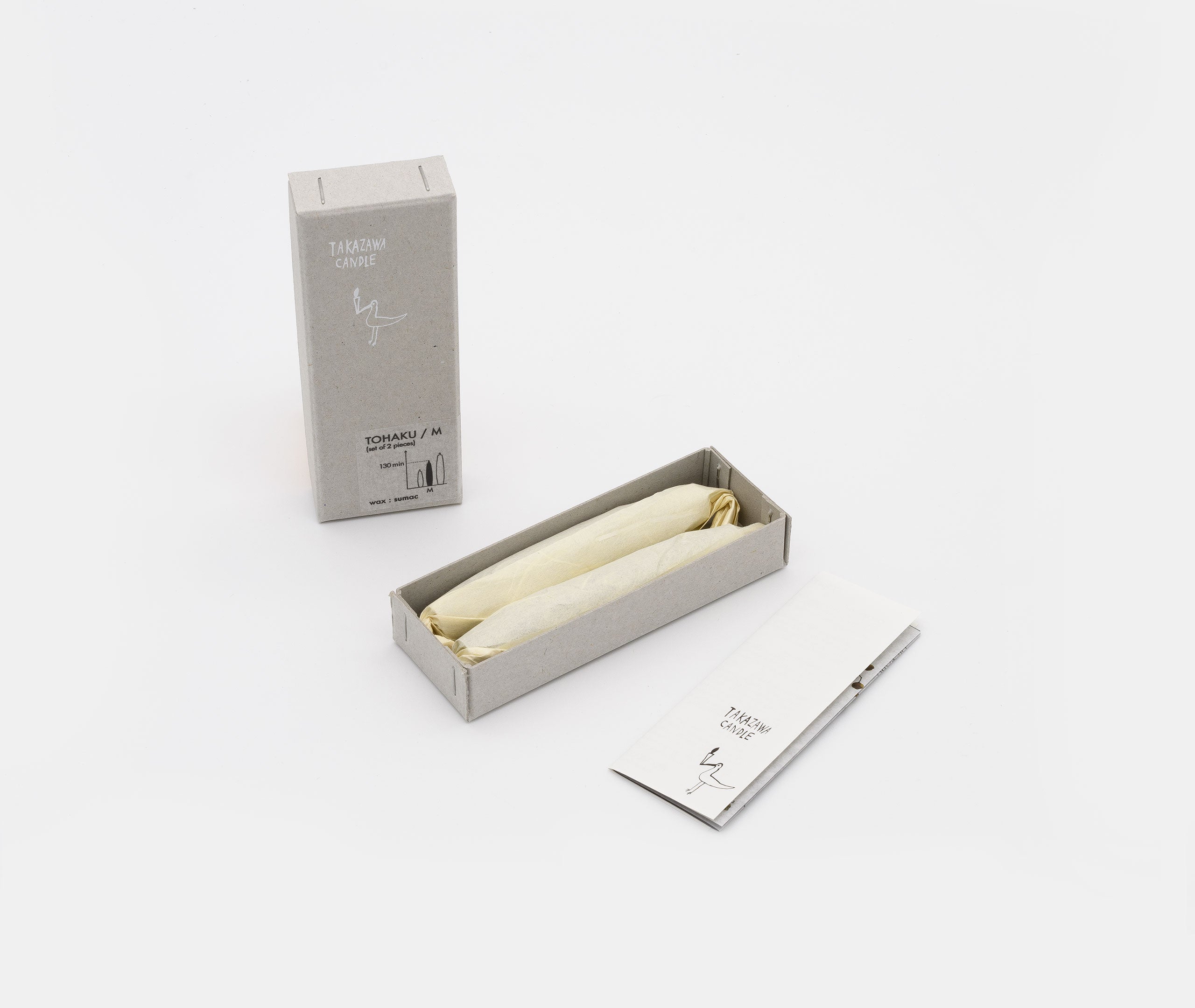 TOHAKU Medium Candle - 2 Piece Set、mySite、topwebapps