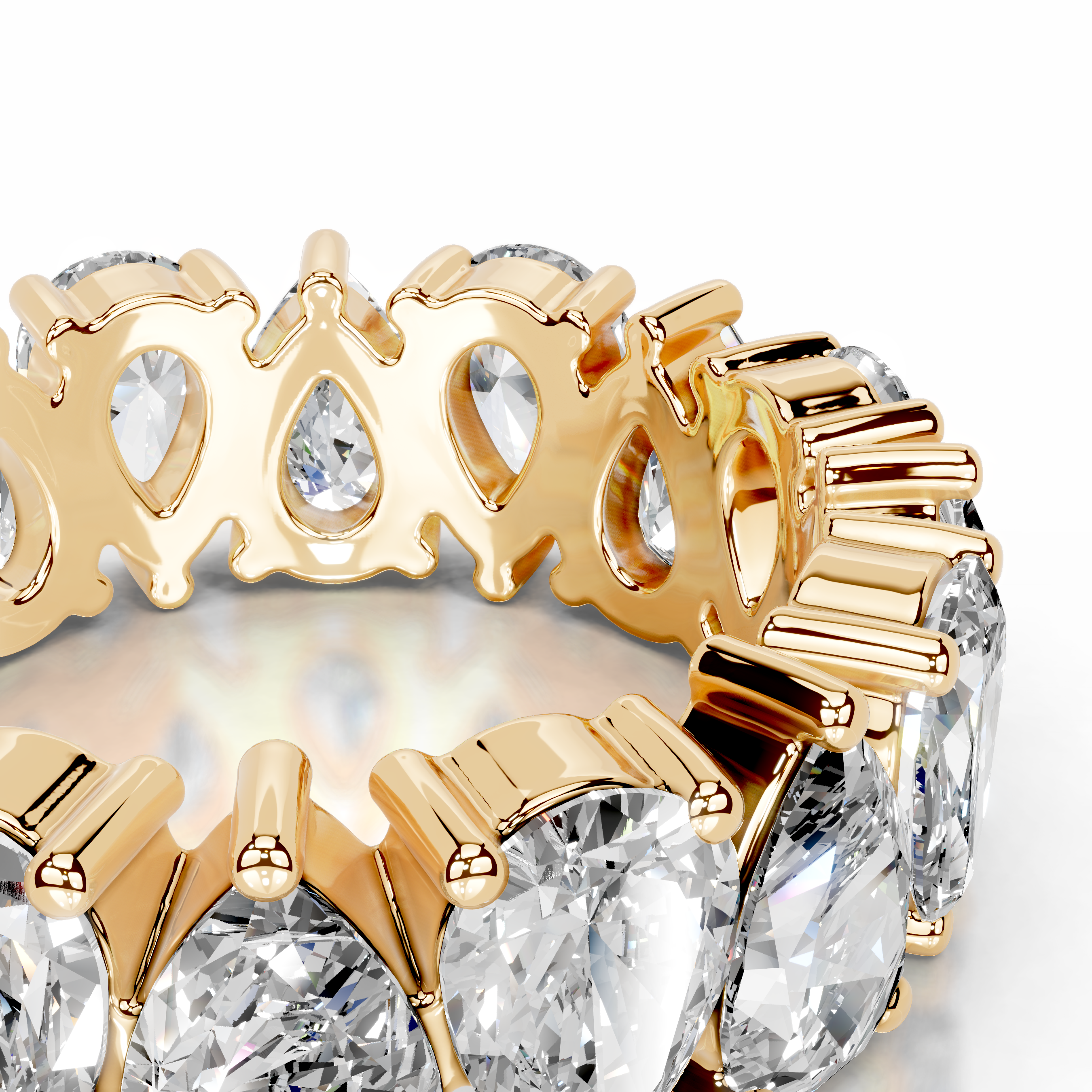 Sarah Diamond Wedding Ring (6 Carat) -18K Yellow Gold、mySite、hinf8tx79