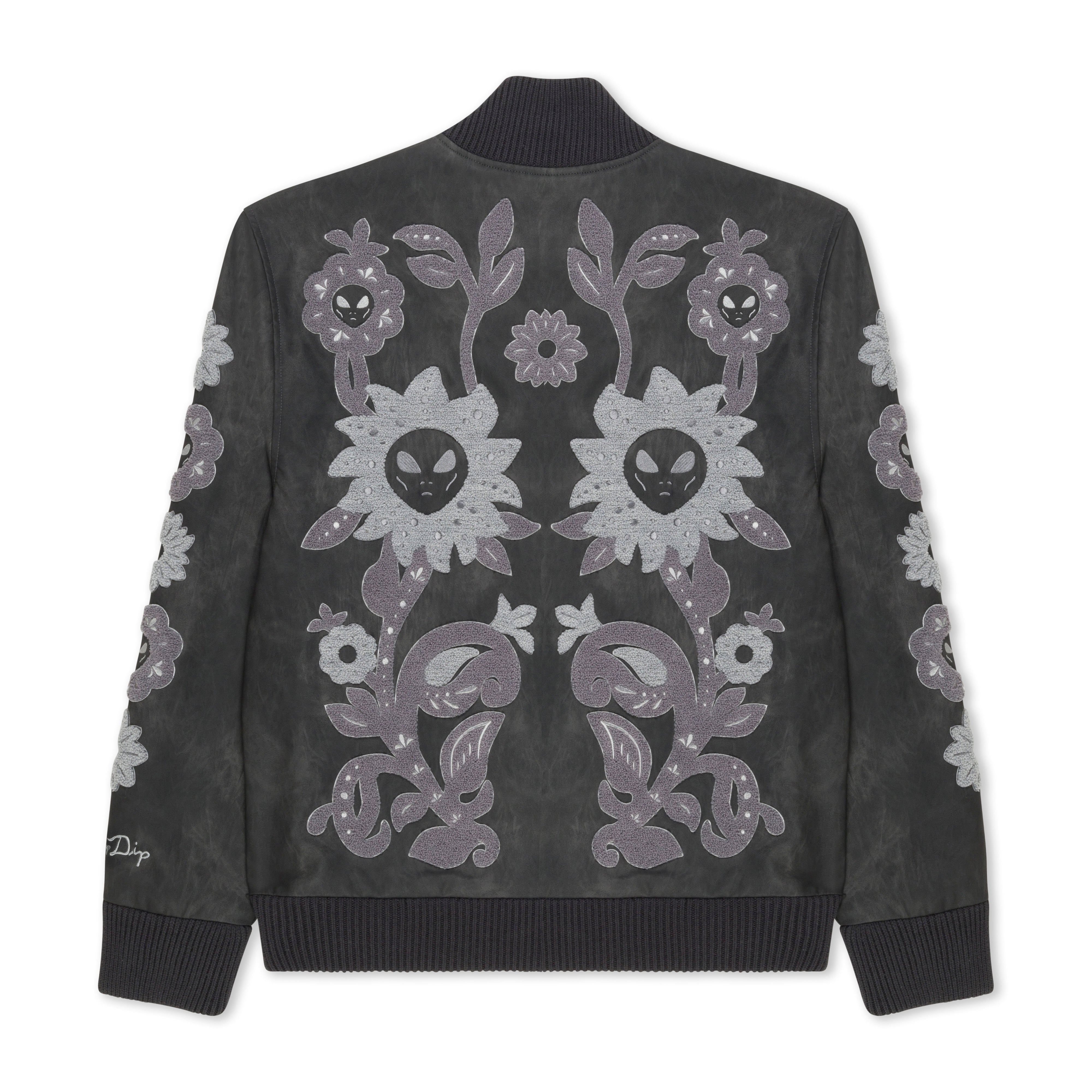  Space Garden Varsity Jacket (Black)、mySite、merchandisen