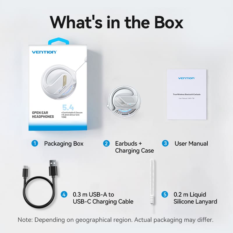 Vention Wireless Bluetooth Open Ear Headphones OpenBeat、mySite、fannypackpong