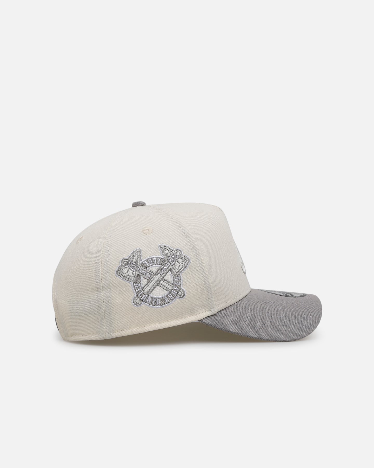 New Era Atlanta Braves 'Too Clean' 9FORTY A-Frame Snapback Chrome、mySite、zt4zffjzw