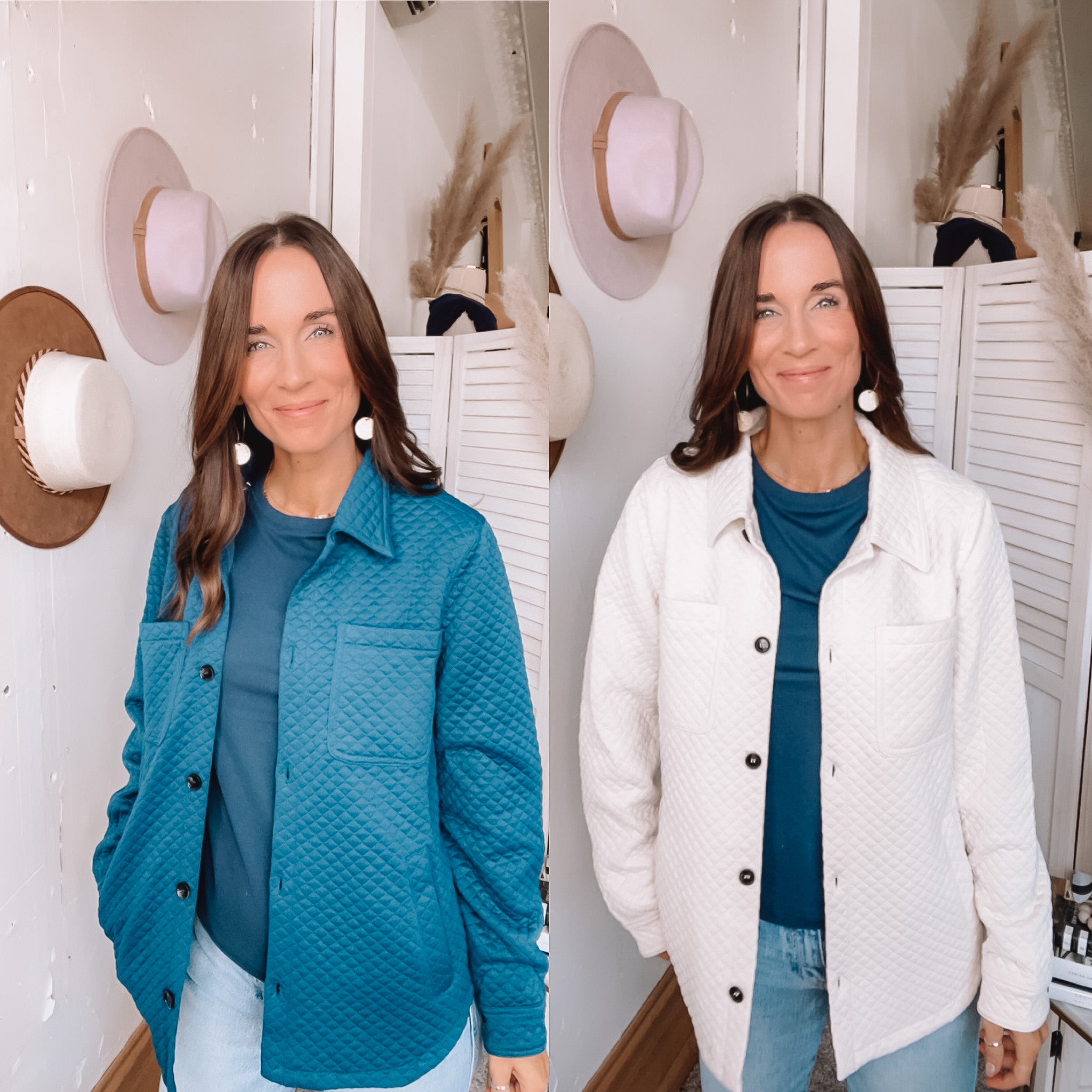 Jenna's Quilted Button Down、mySite、garagedoors4me