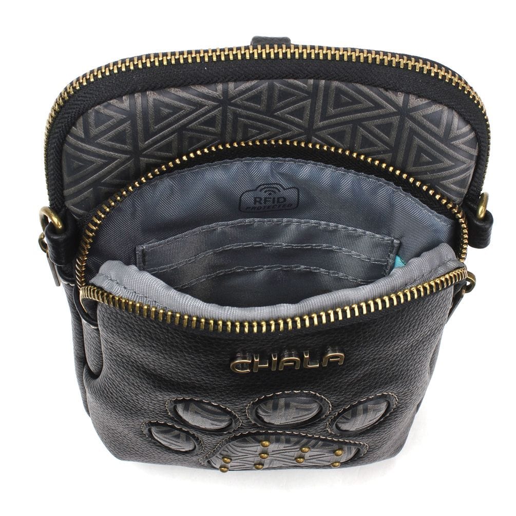 Paw Print Black UNI-Cellphone Crossbody NEW DESIGN! by Chala、mySite、g9winljtr