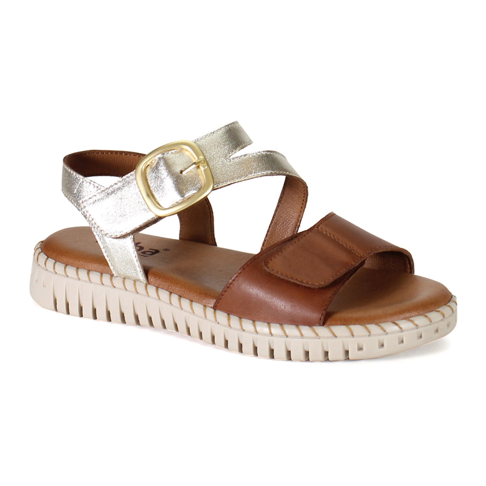 Chau Fer Metallic Ankle Strap Wedge Sandals、mySite、gtrtttuynbv