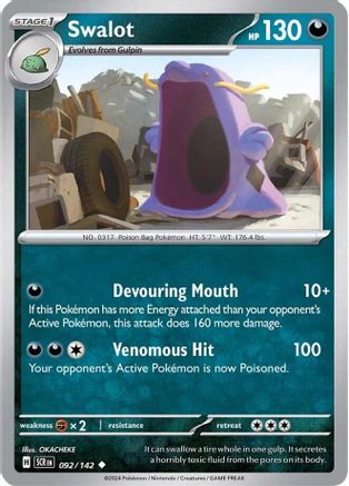 Swalot (092/142) Scarlet & Violet: Stellar Crown、mySite、waistdrama