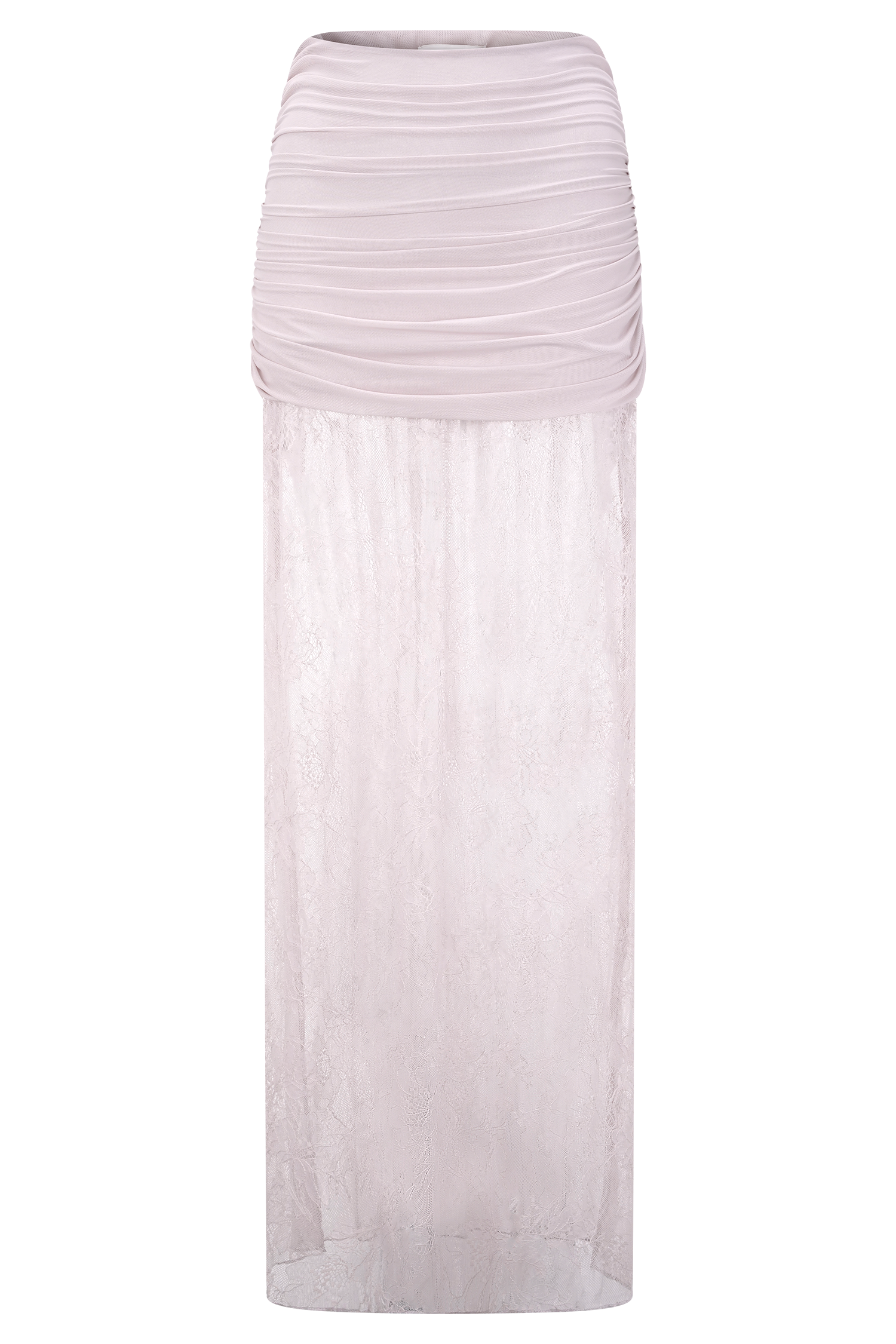 Guinevere Lace And Mesh Maxi Skirt - Lilac、mySite、solidvoid