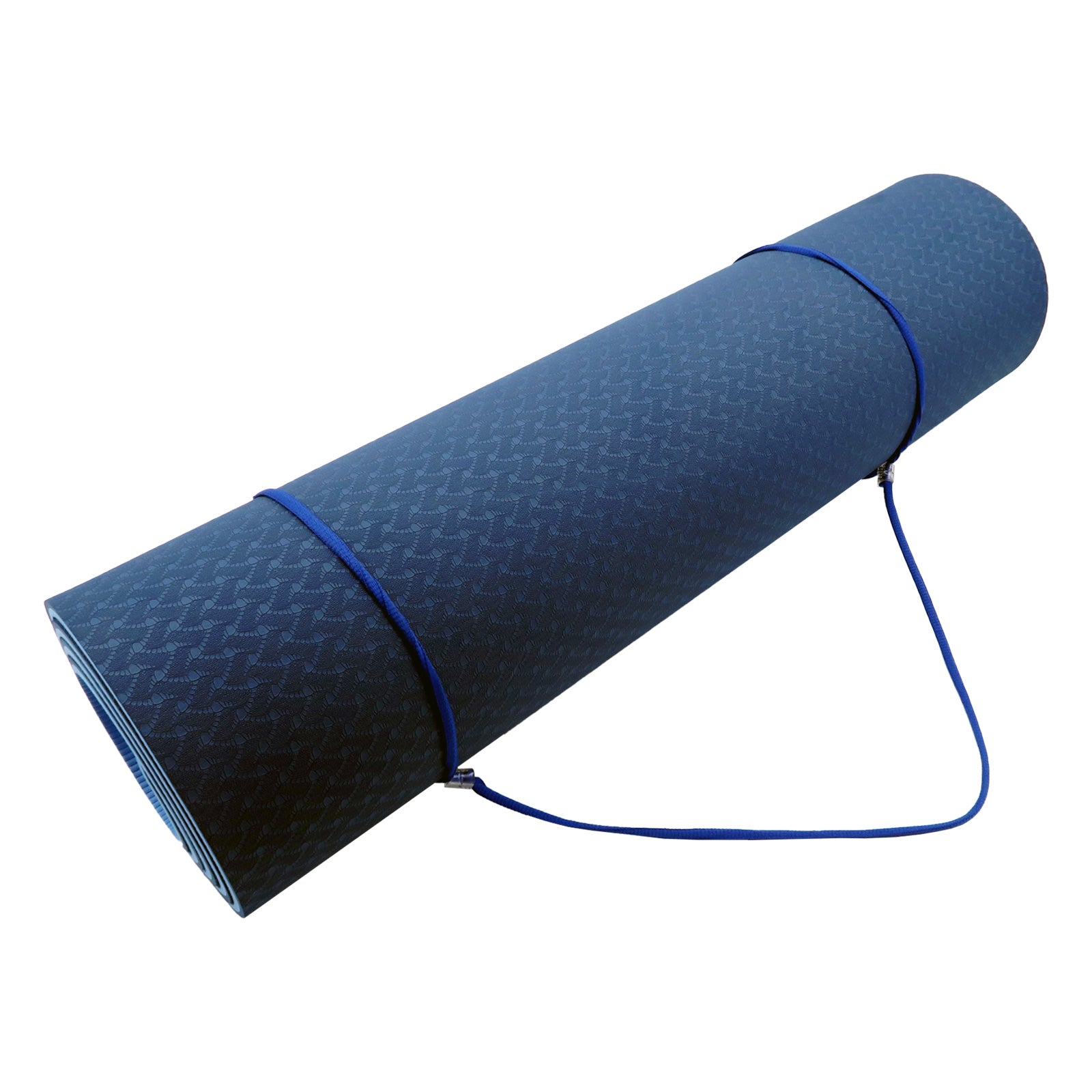 Powertrain TPE Pilates Exercise Yoga Mat 8mm - Dark Blue、mySite、camillekostekn