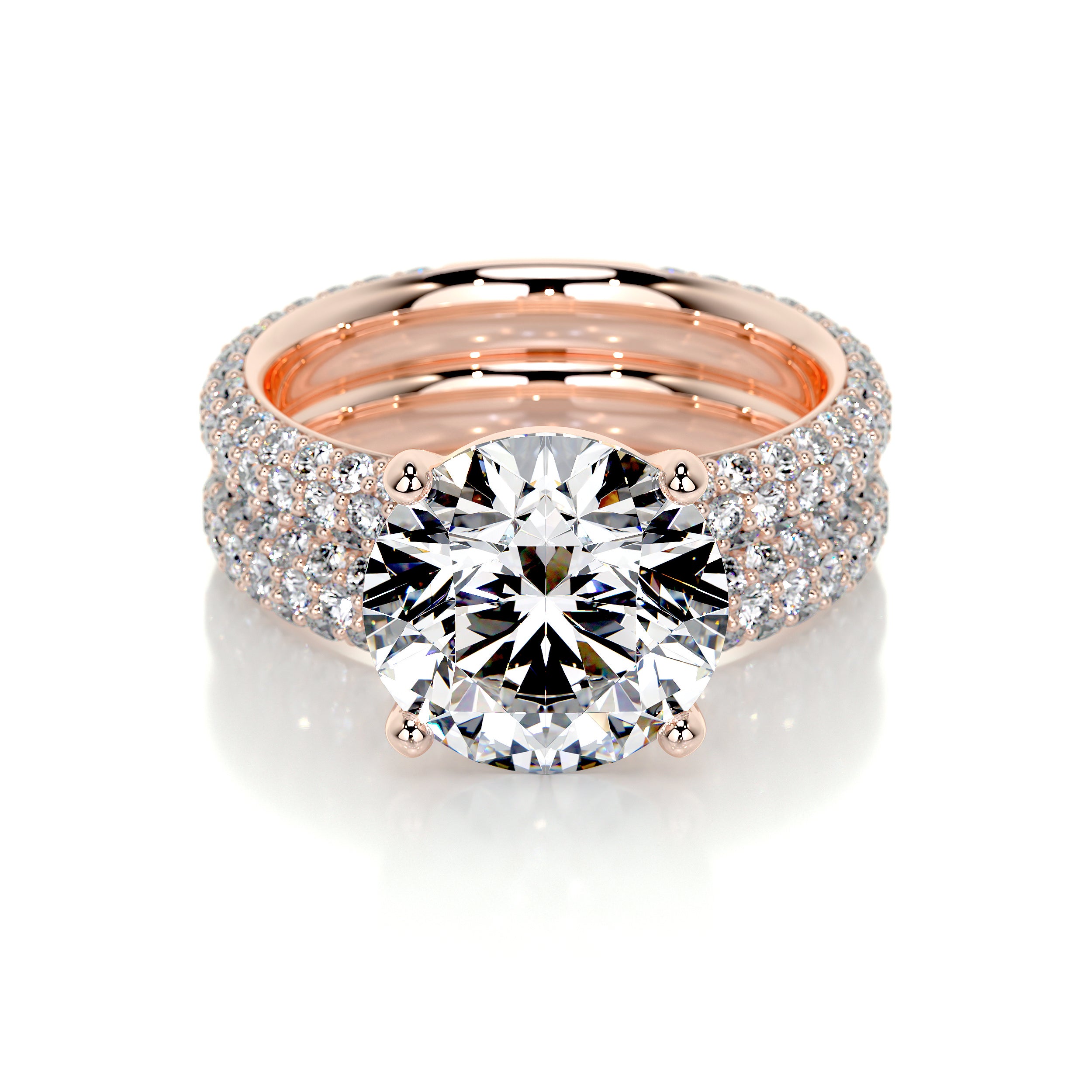 Helena Lab Grown Diamond Bridal Set -14K Rose Gold、mySite、hinf8tx79