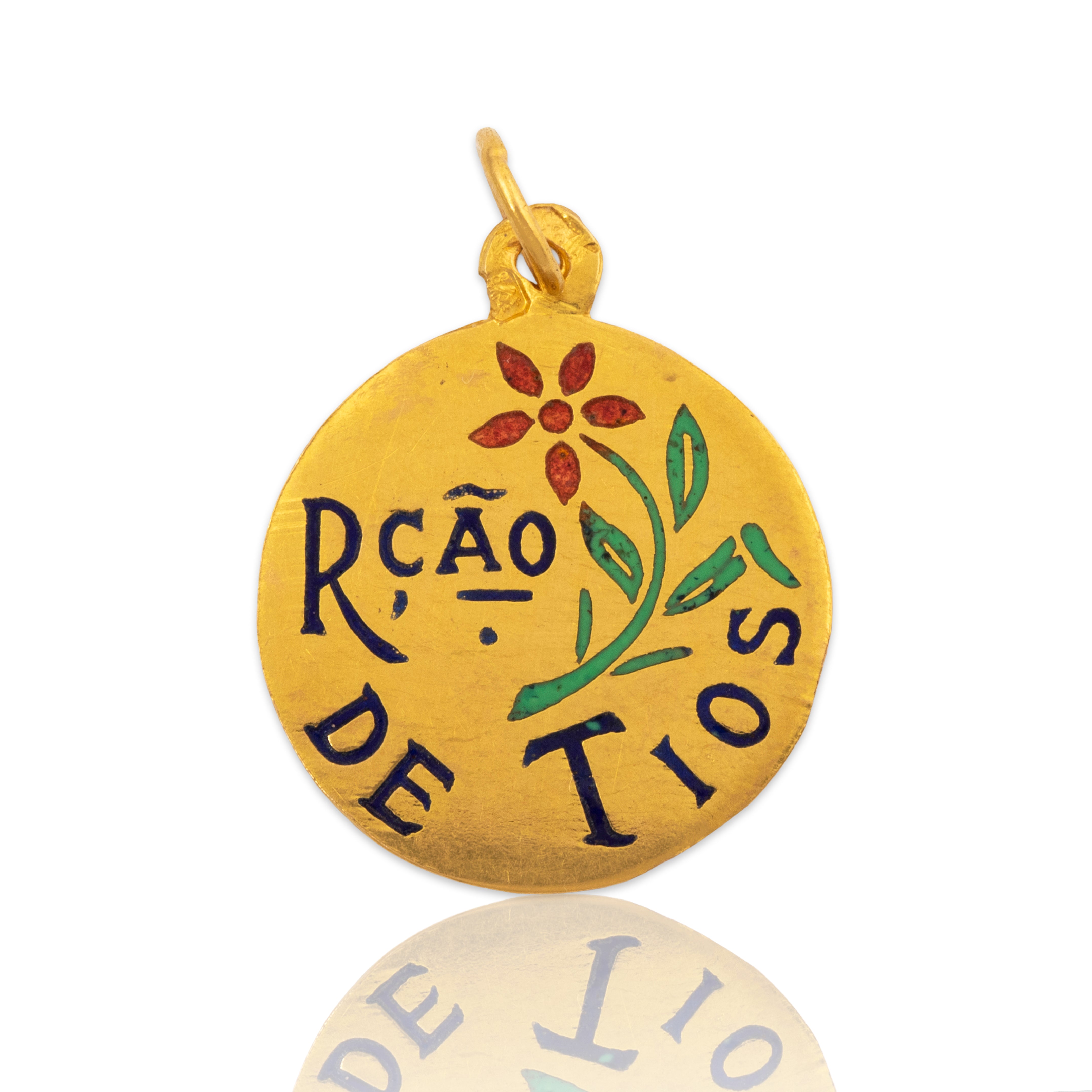Vintage Portuguese 19k Yellow Gold Rcao. De Tios (Aunt & Uncle) Pendant / Charm、mySite、hinf8tx79
