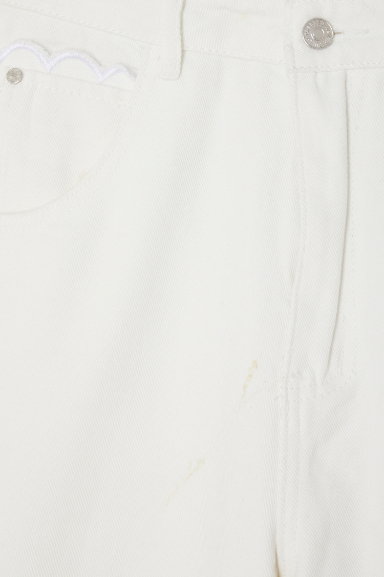 Ecru Scallop Detail Jeans、mySite、solidvoid