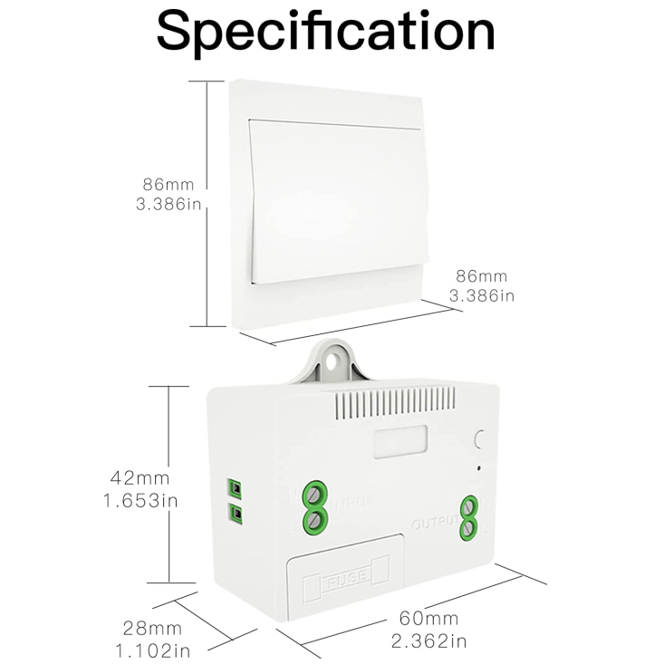 Smart RF433 Transmitter Push Button Switch Multi-Control Self-powered EU、mySite、fannypackpong