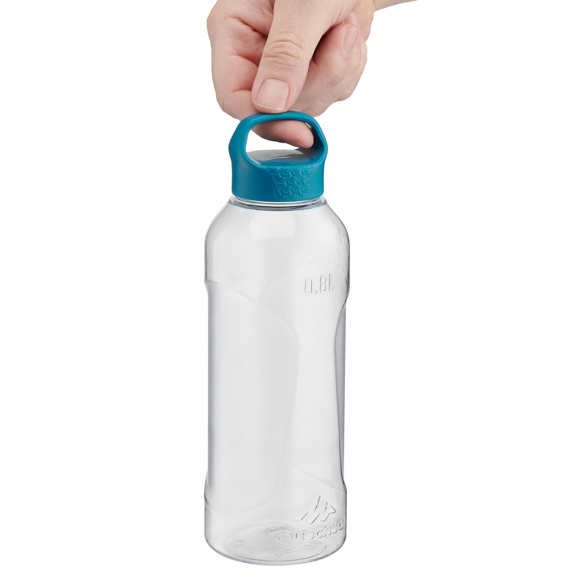 Quechua Plastic hiking flask MH100 with screw cap 0.8 Litre